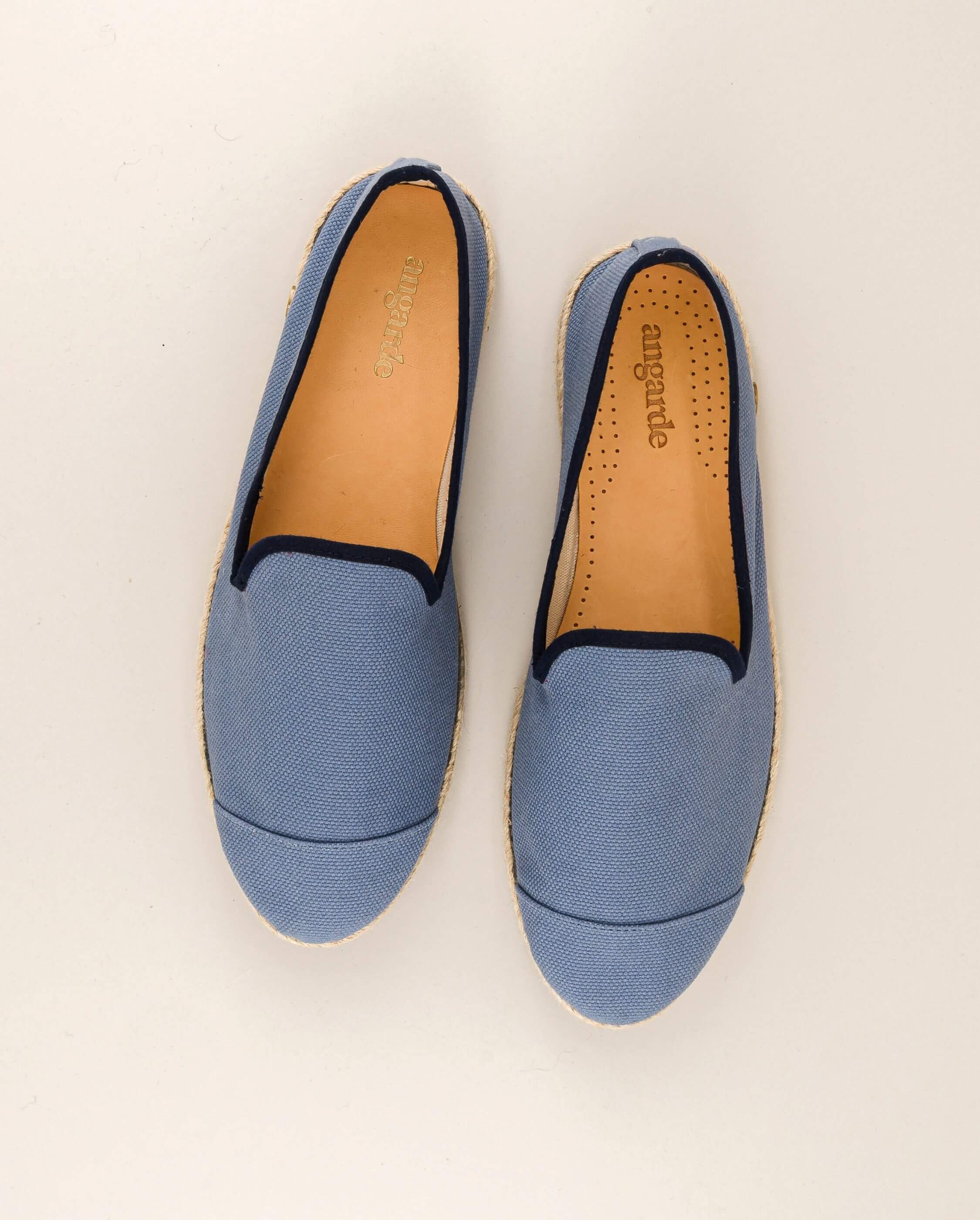 Men's navy blue cotton espadrilles ANGARDE Blue