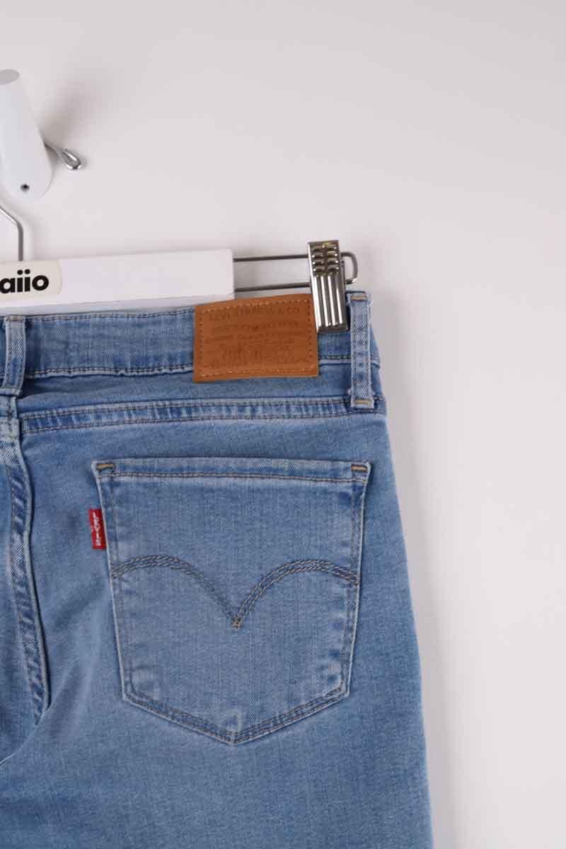 Cotton skinny jeans LEVI'S - Seconde main Blue