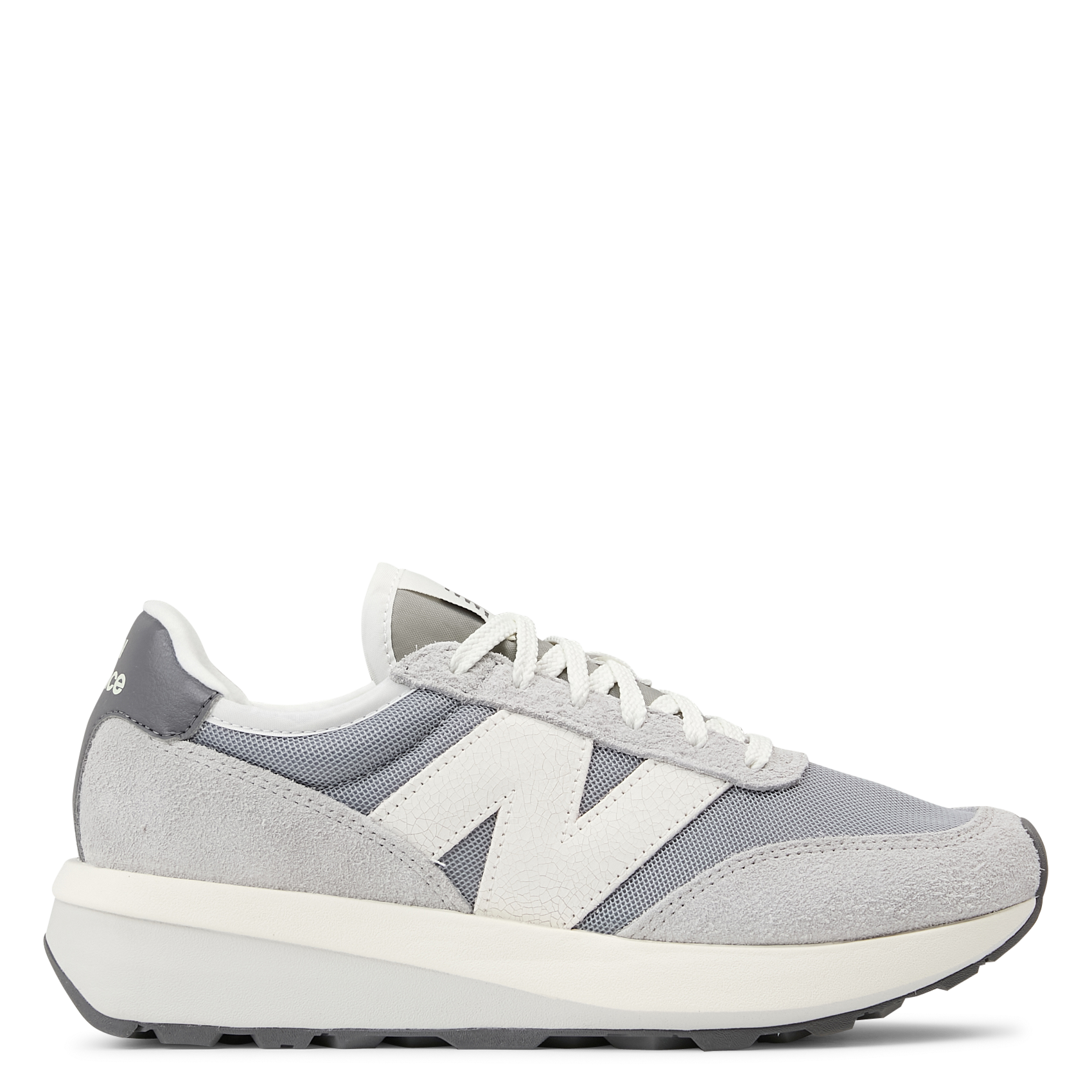 Low-top leather mix sneakers NEW BALANCE Grey