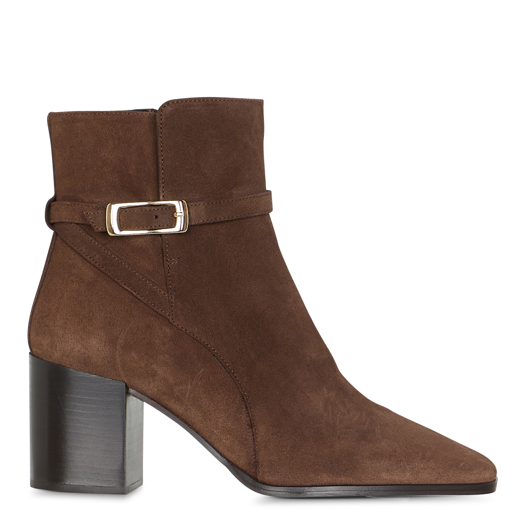 Bianca leather ankle boots RIVECOUR Brown