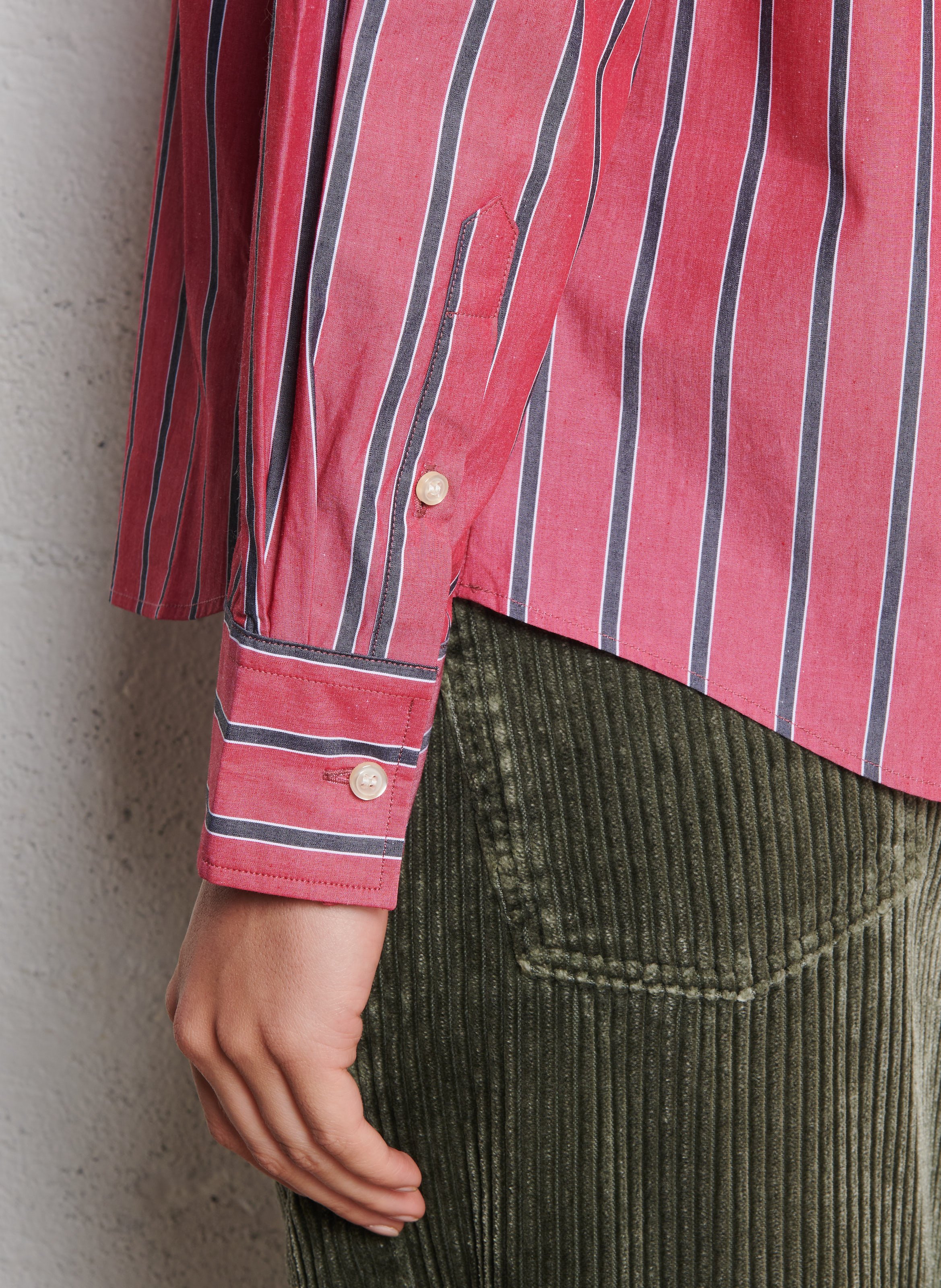 Capri plain oversized shirt LEON & HARPER Pink