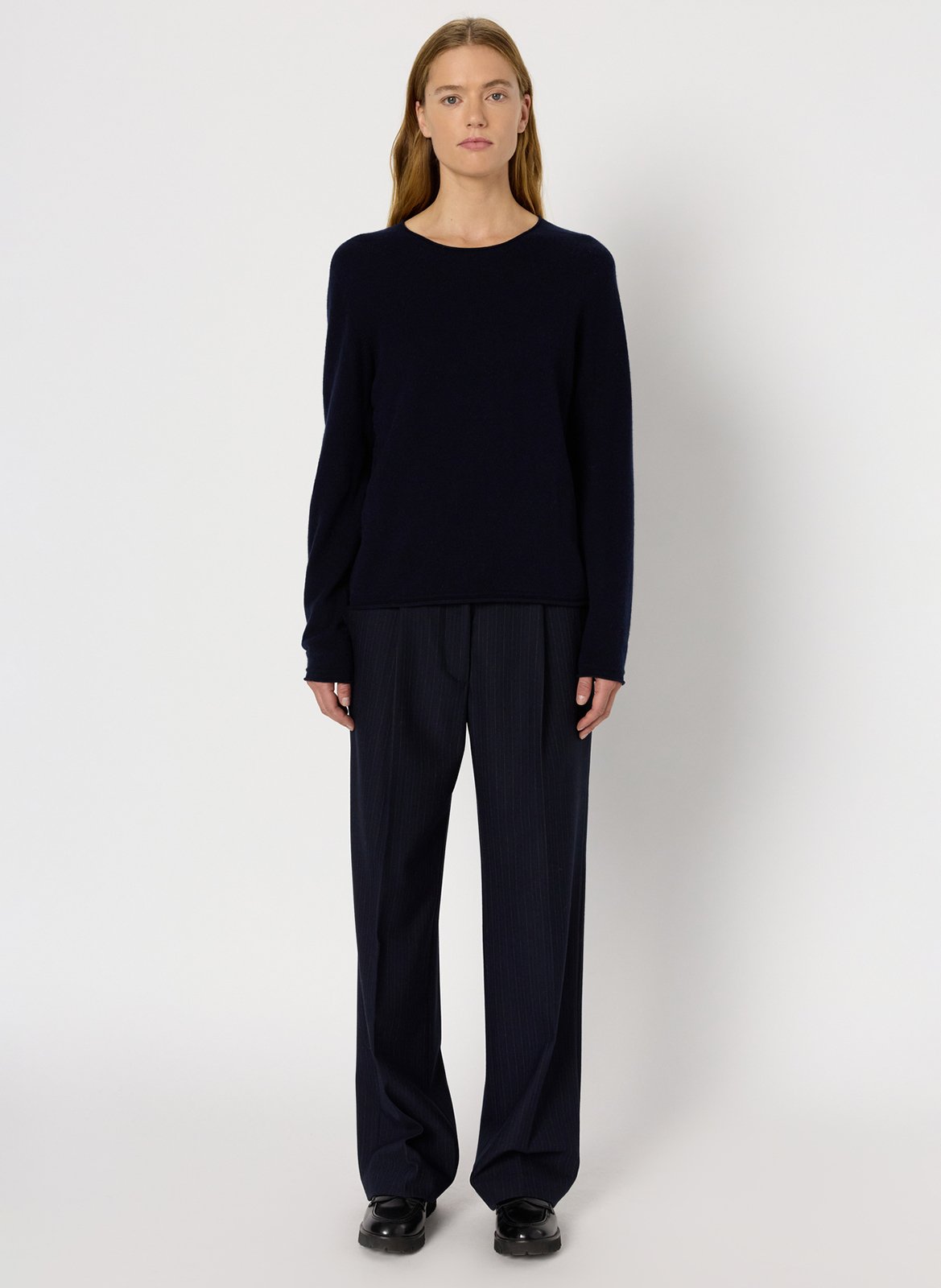 Pull col rond en laine GERARD DAREL Bleu