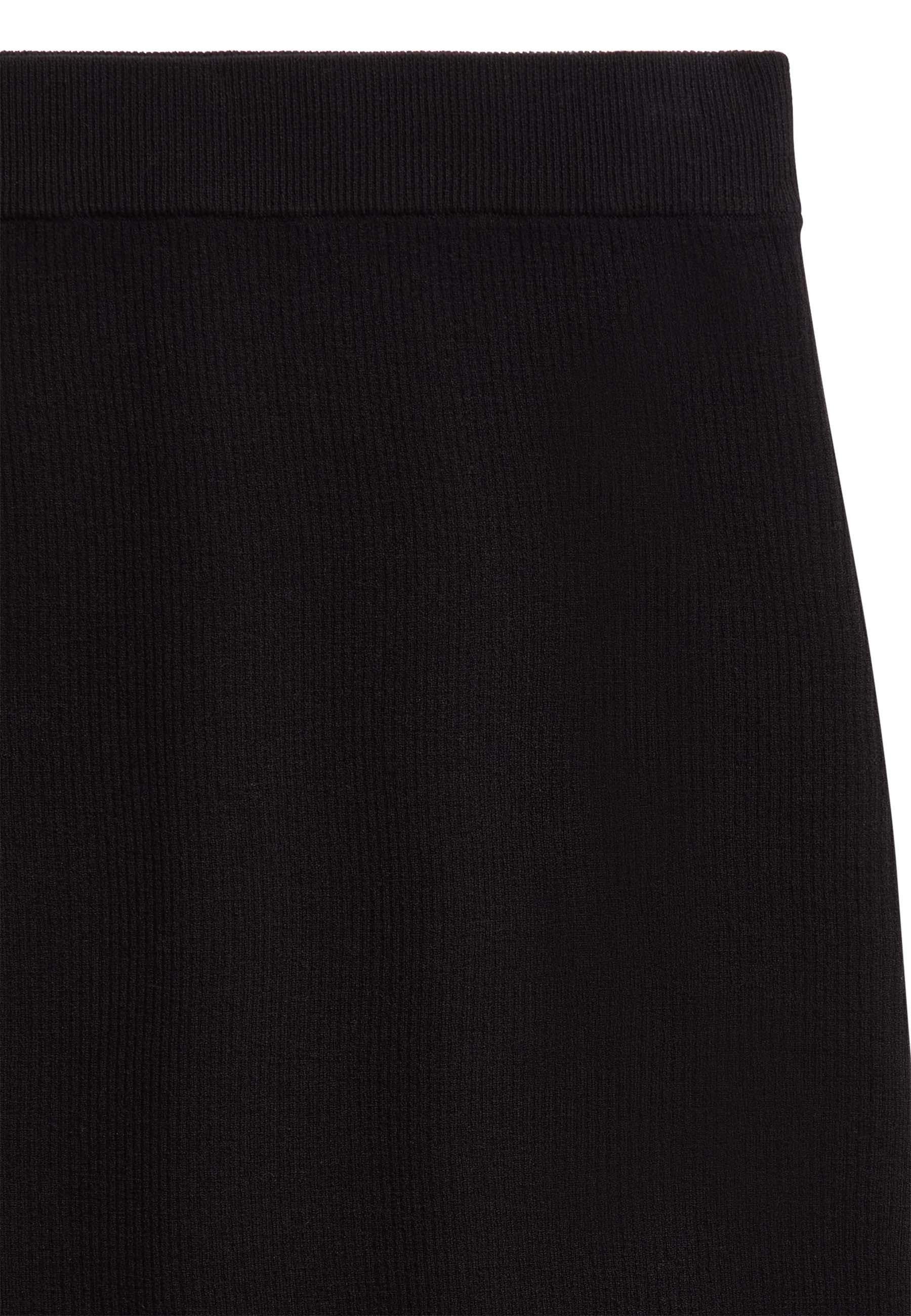 Wool bi-material long skirt RODIER Black