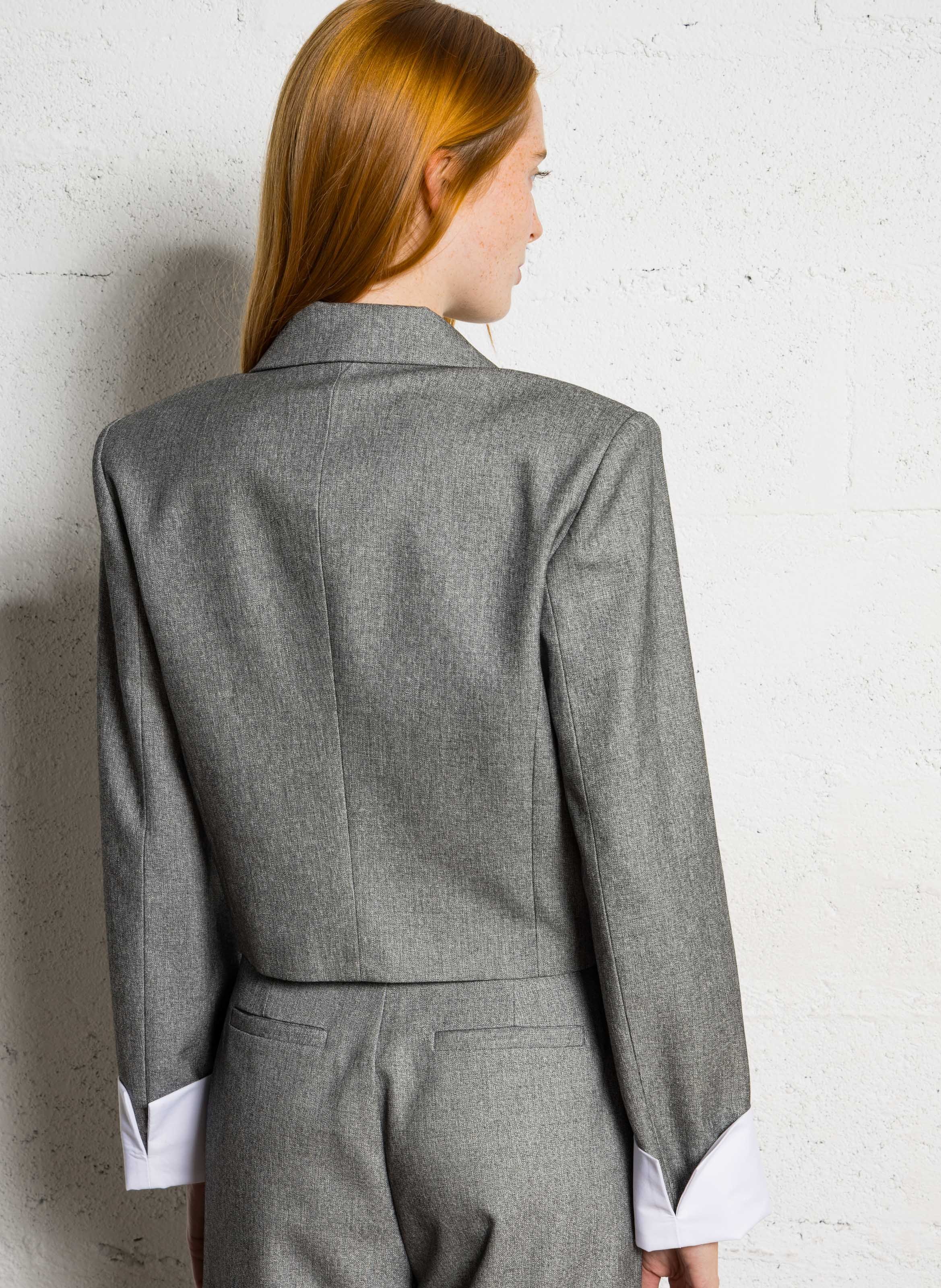 Cropped suit jacket IMPERIAL Grey