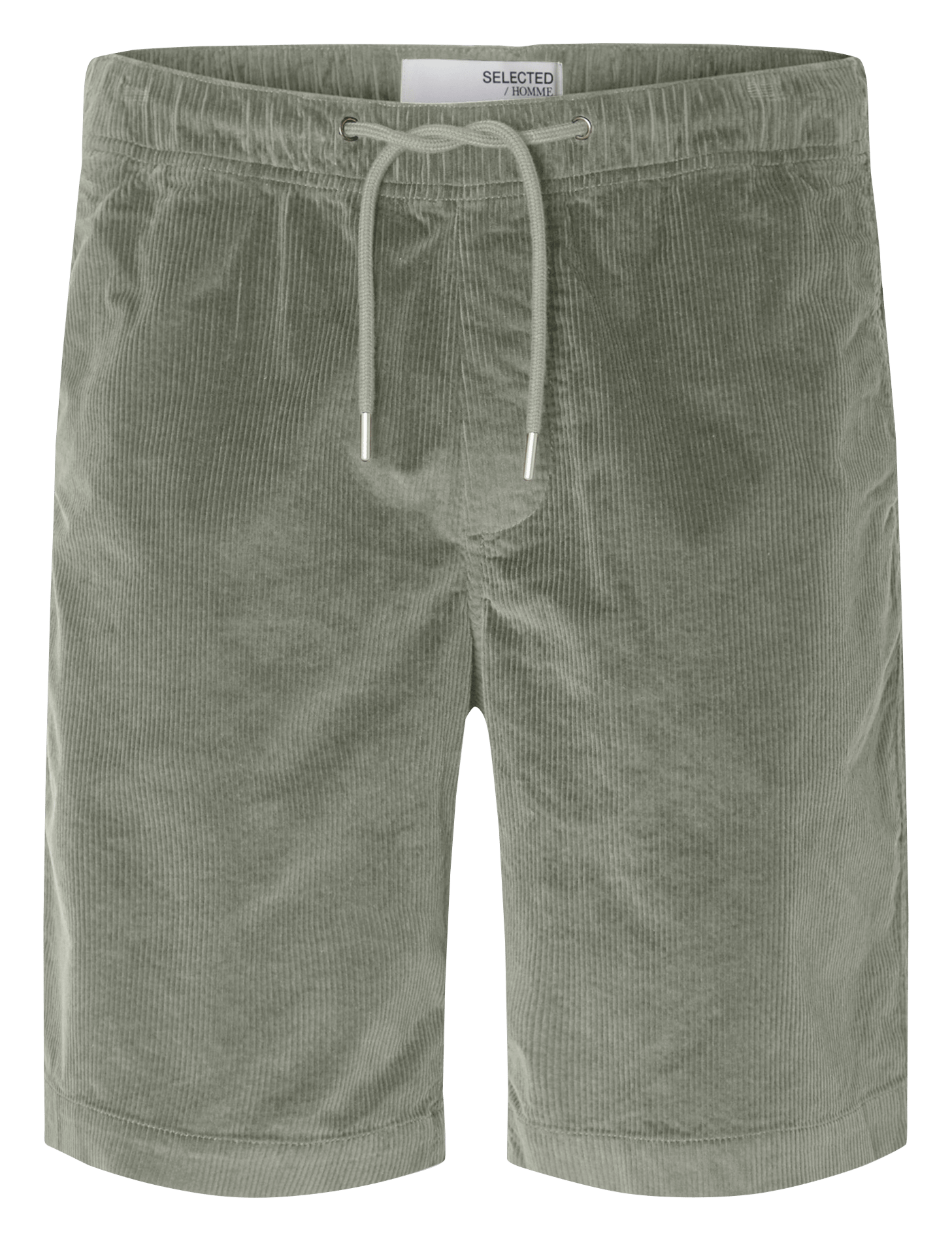 Recht short | biokatoenblend SELECTED Grijs