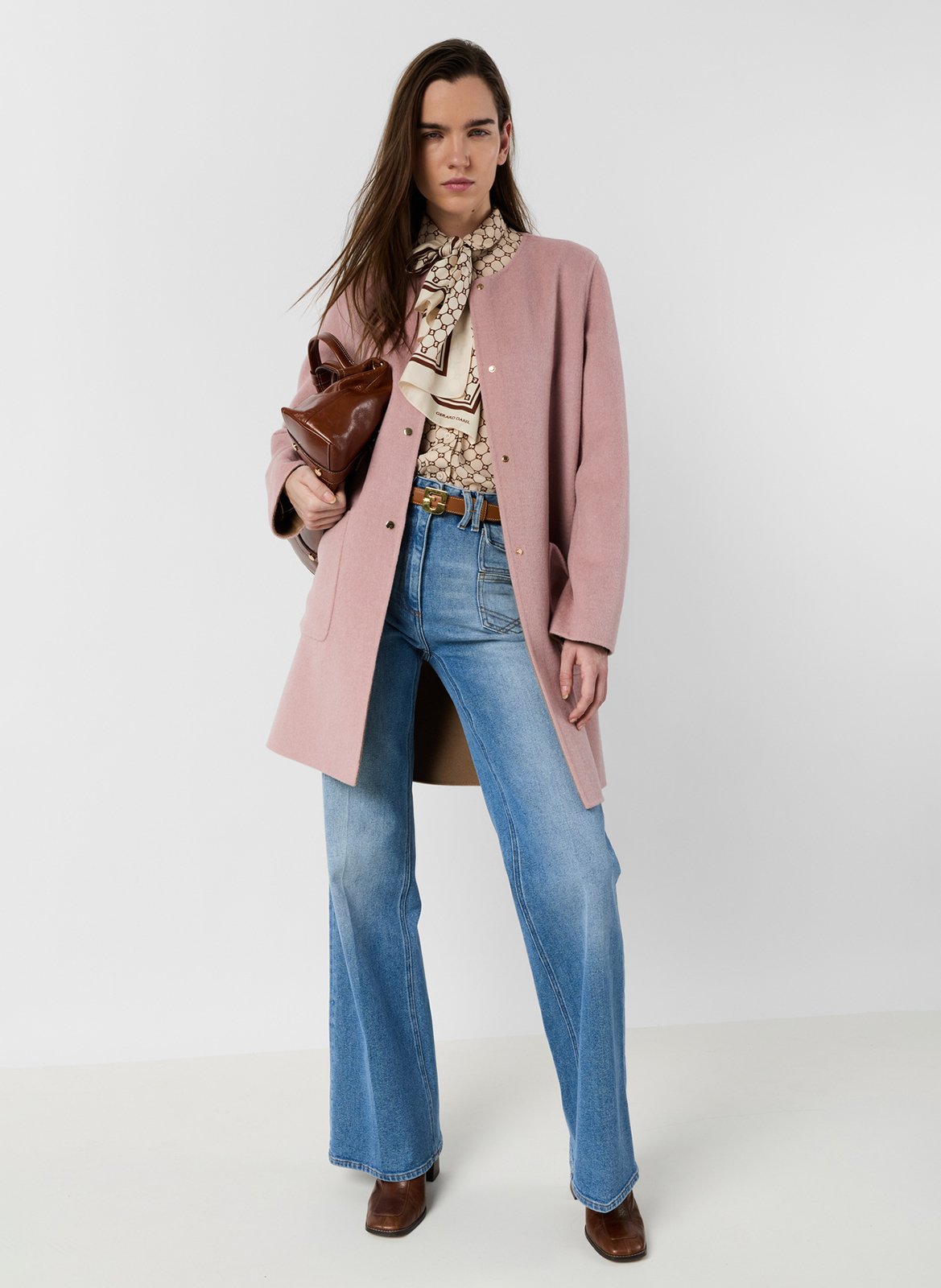 Wendbarer Wollmantel mit geradem Schnitt GERARD DAREL Rosa