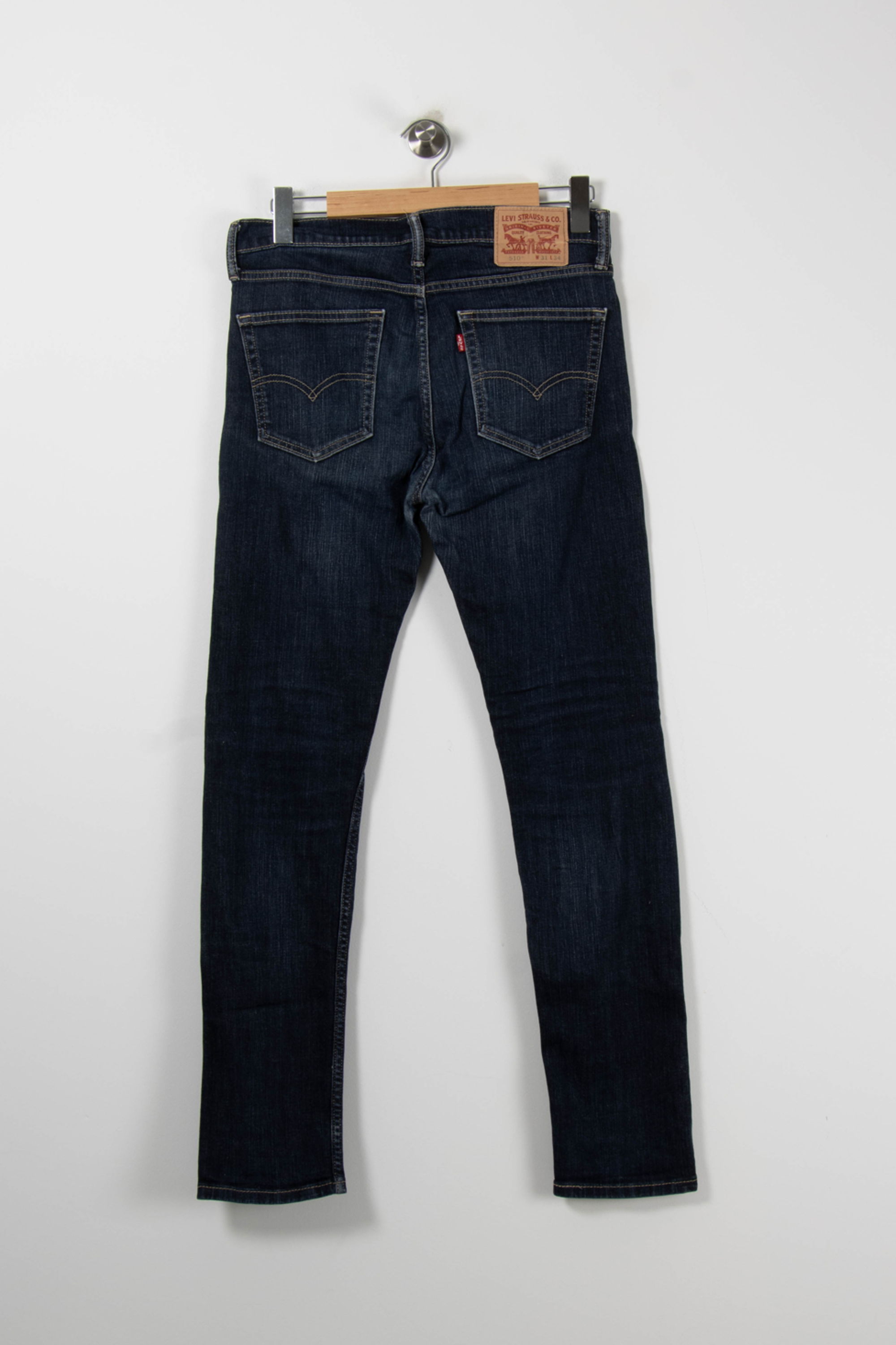 Cropped slim jeans with studs LEVI'S - Seconde main Blue