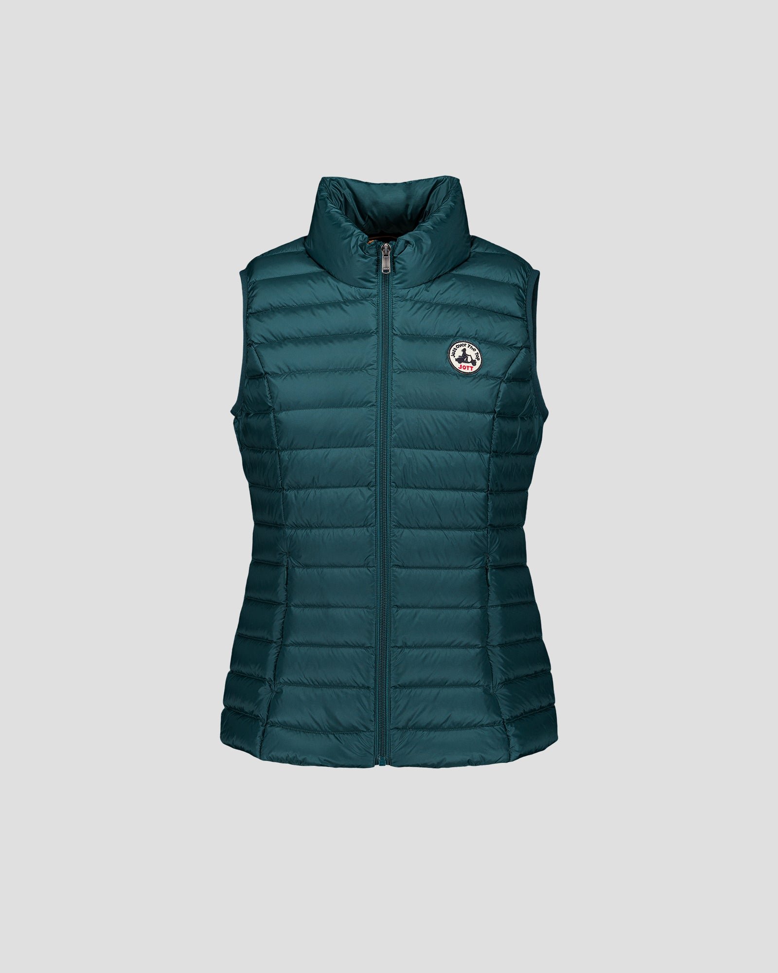 Sleeveless lightweight down vest seda JOTT Green