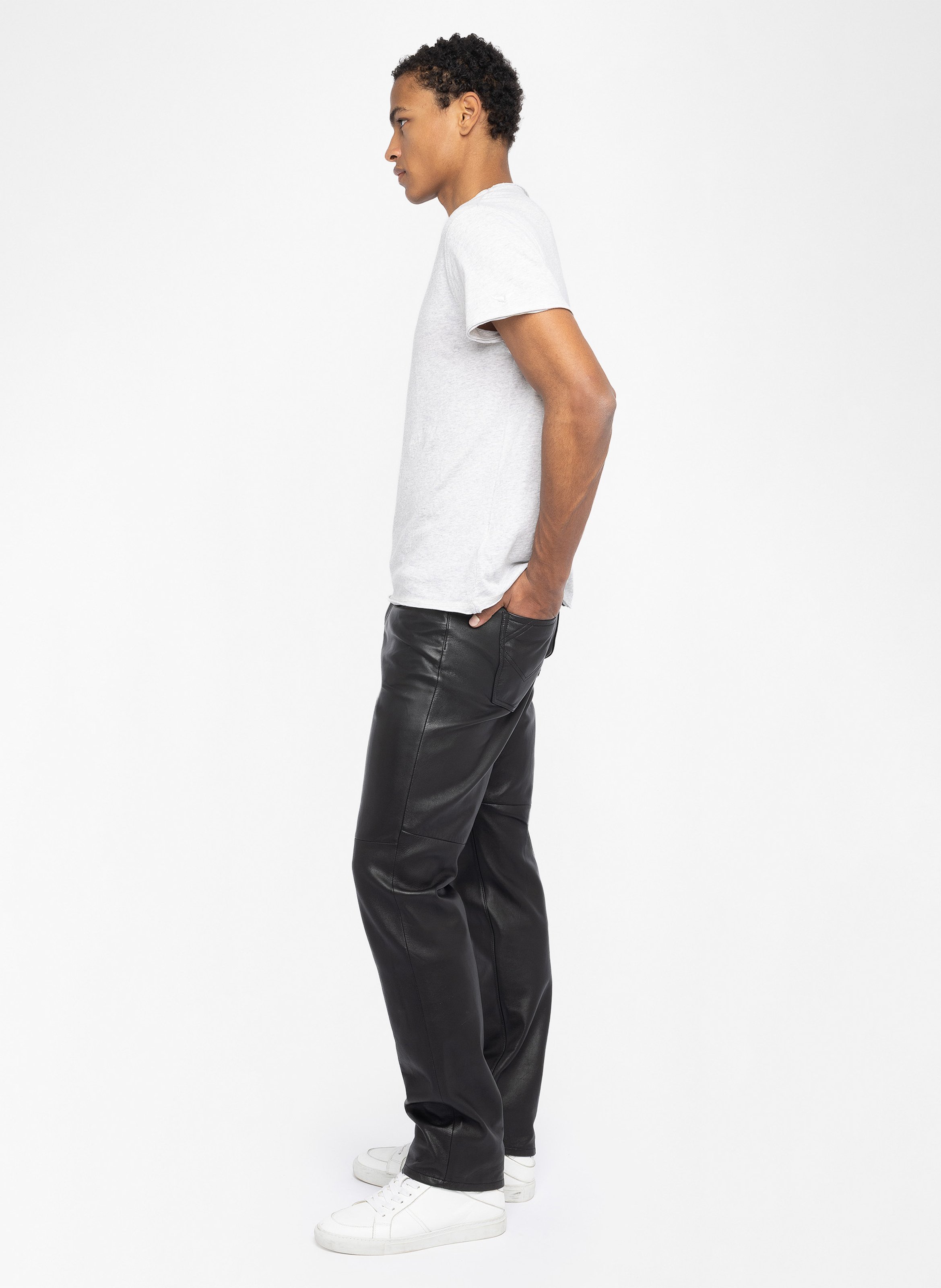 Gerade geschnittenes T-Shirt aus Baumwolle ZADIG&VOLTAIRE Grau