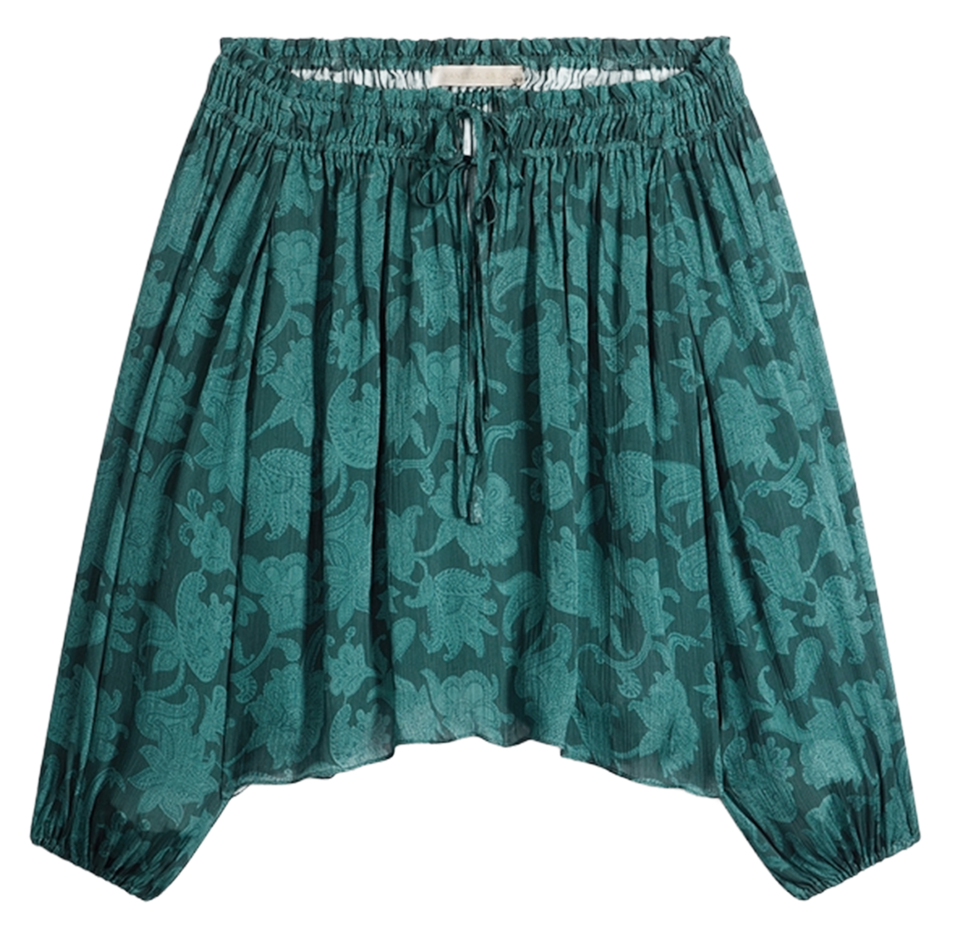 <p>Gerüschtes Top mit floralem Print</p> VANESSA BRUNO Grun