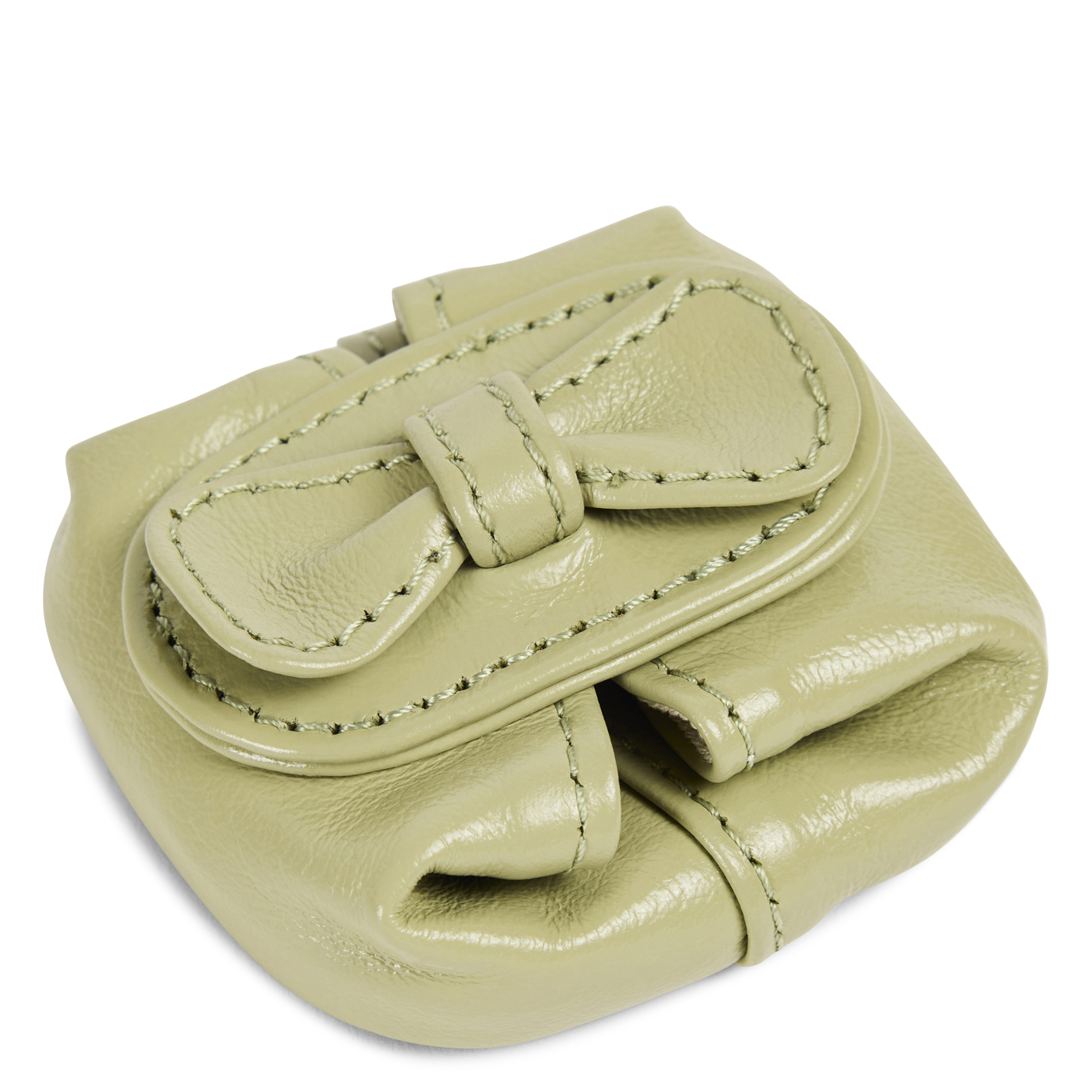 Porte-monnaie noeud en cuir NAT & NIN