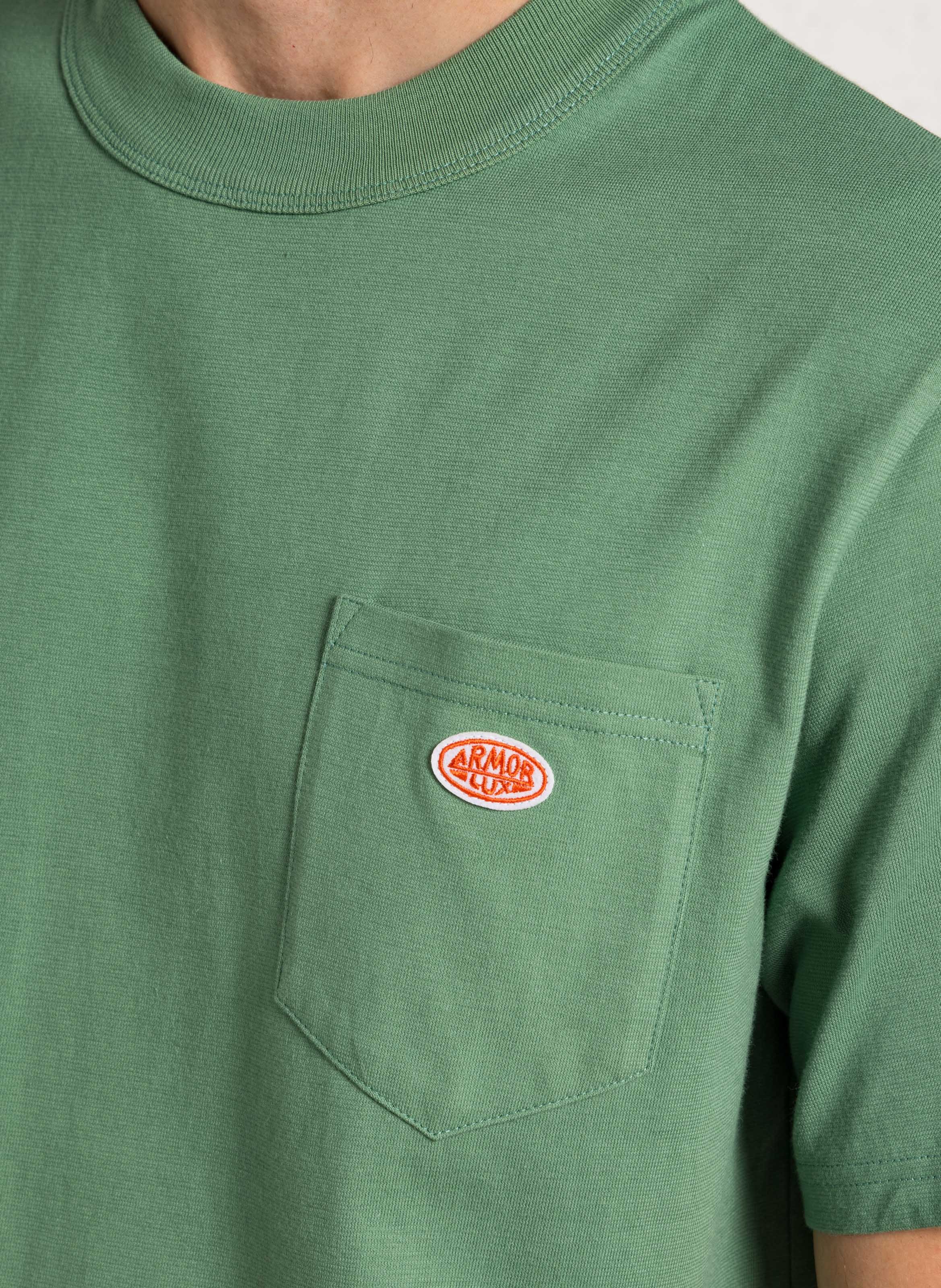 Tee-shirt droit en coton bio  ARMOR LUX Vert