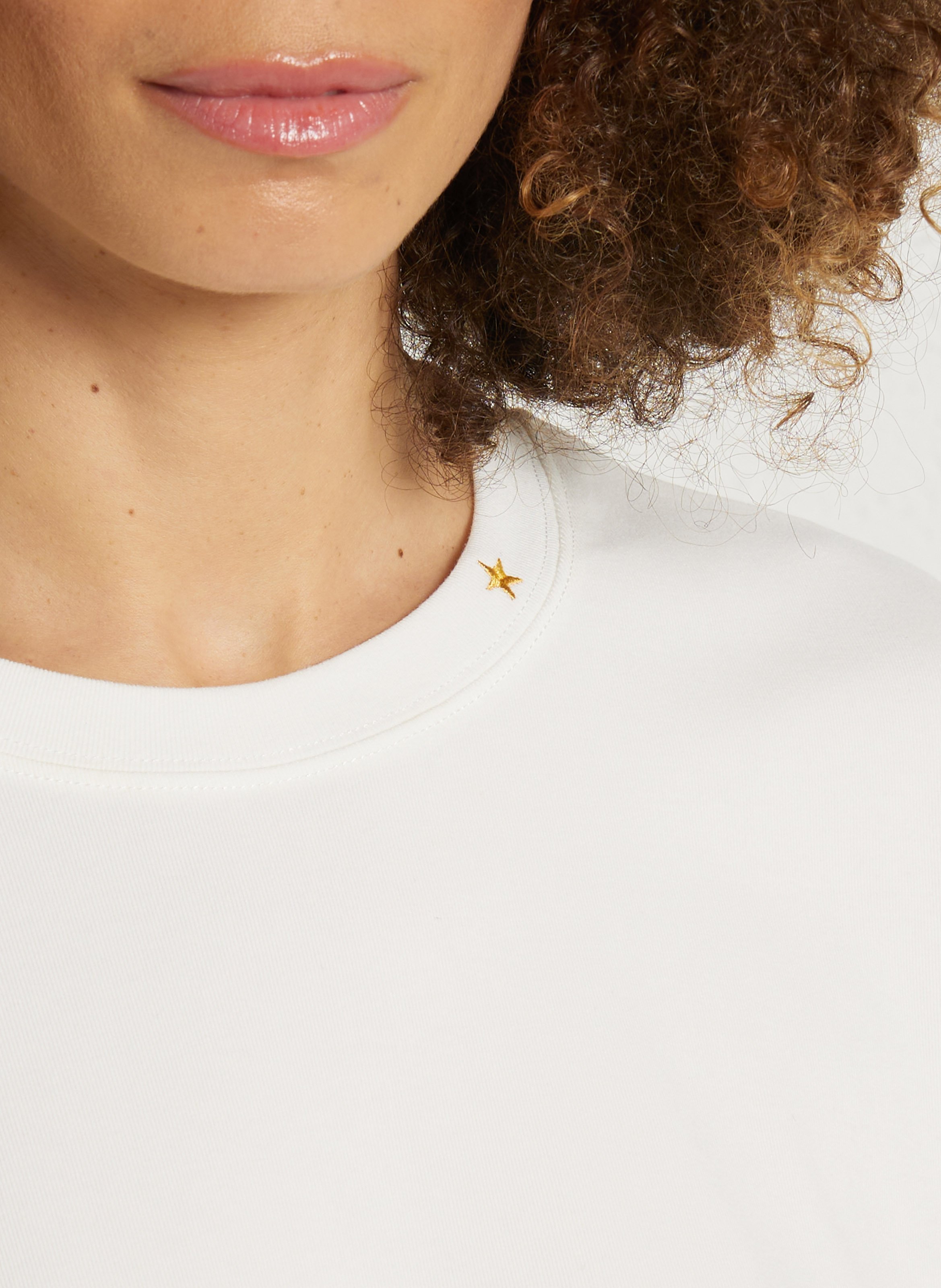 Gestreept T-shirt Beige