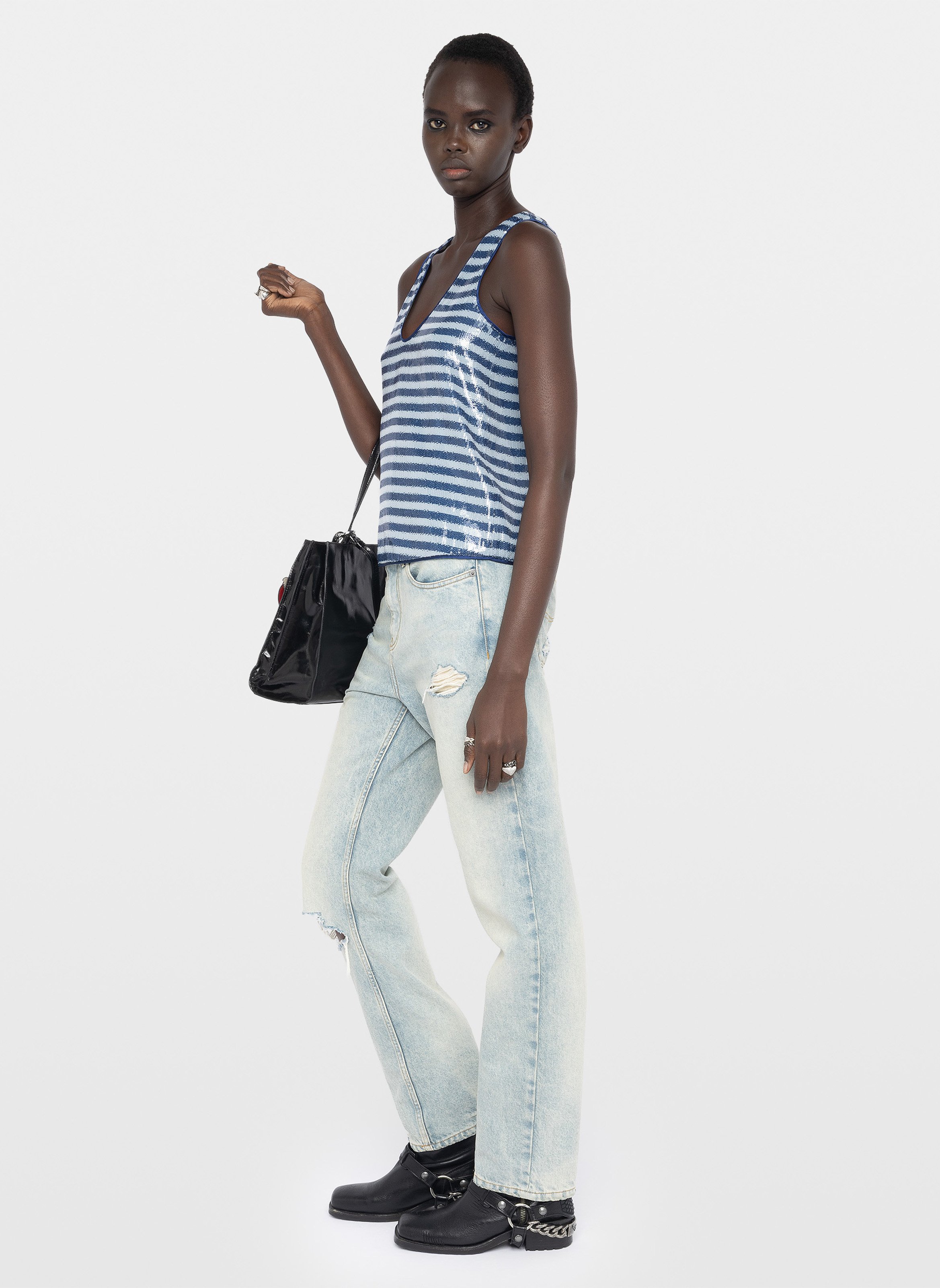 Gestreiftes Oberteil ZADIG&VOLTAIRE Blau