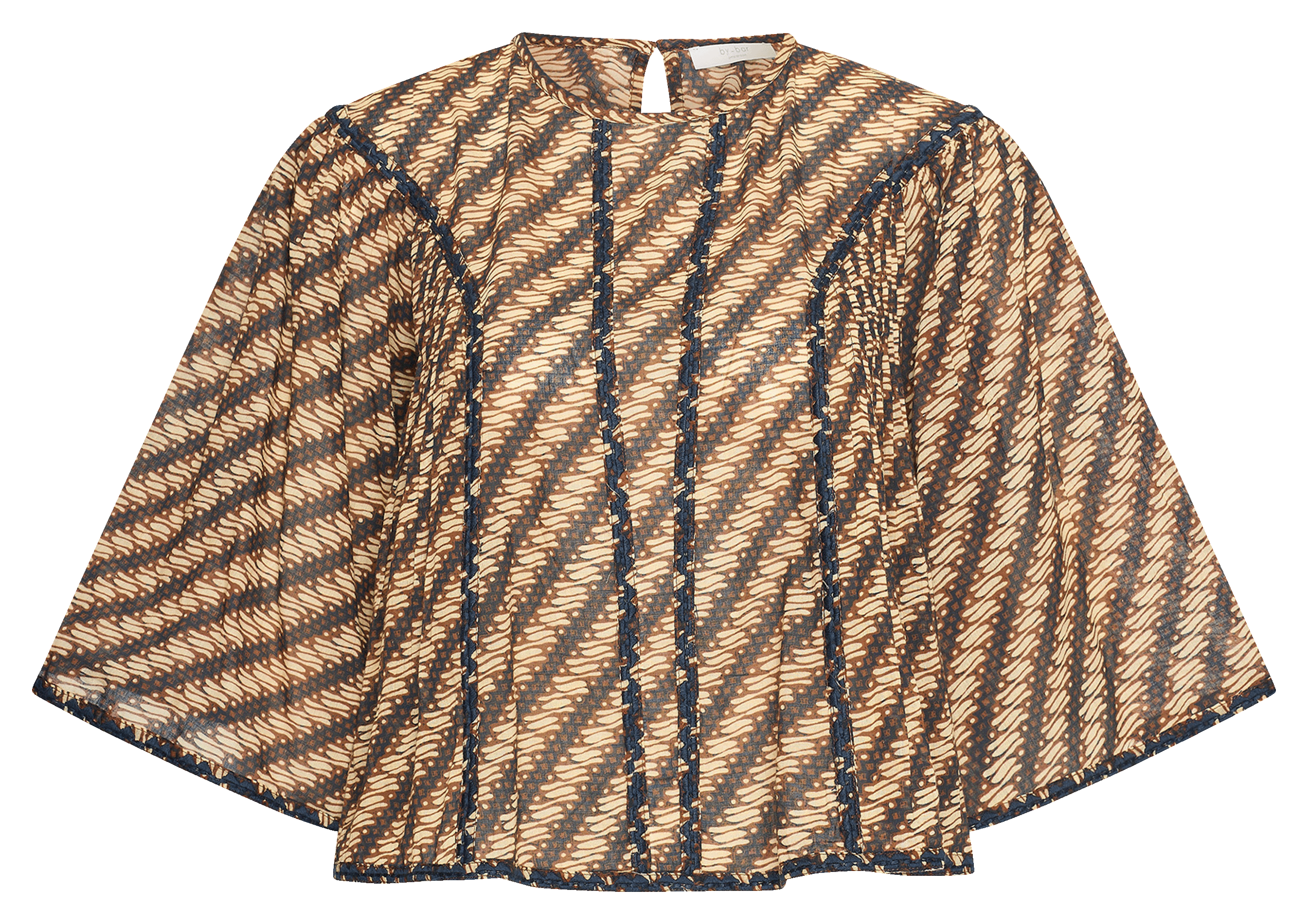 Blouse col rond en coton BY BAR Multicolore