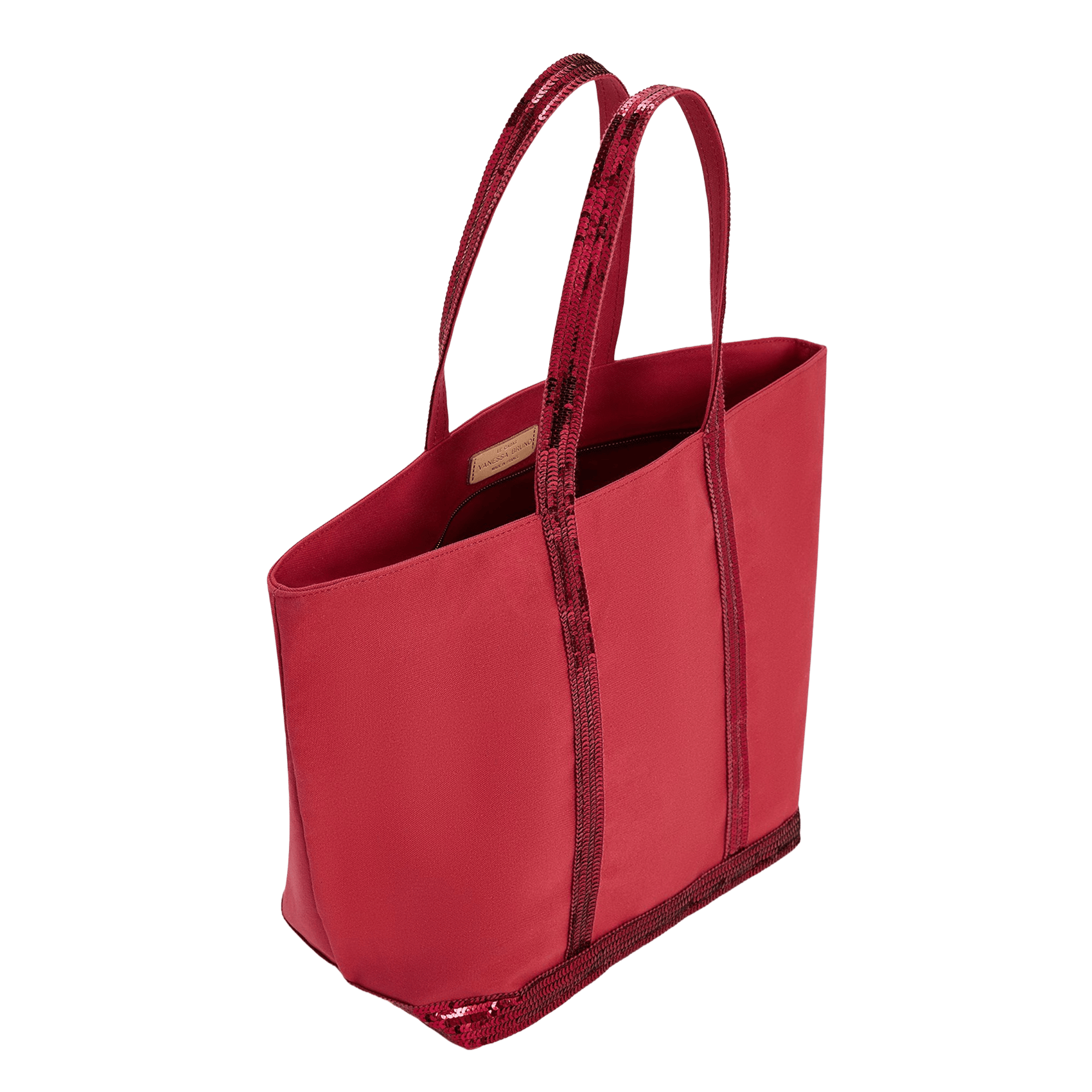 Shopper aus Baumwoll-Canvas mit Pailletten VANESSA BRUNO Rosa