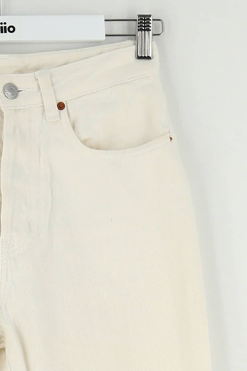 - Straight-leg jeans
- 5 pockets
- Straight cut
- Faded effect BELLEROSE - Seconde Main White