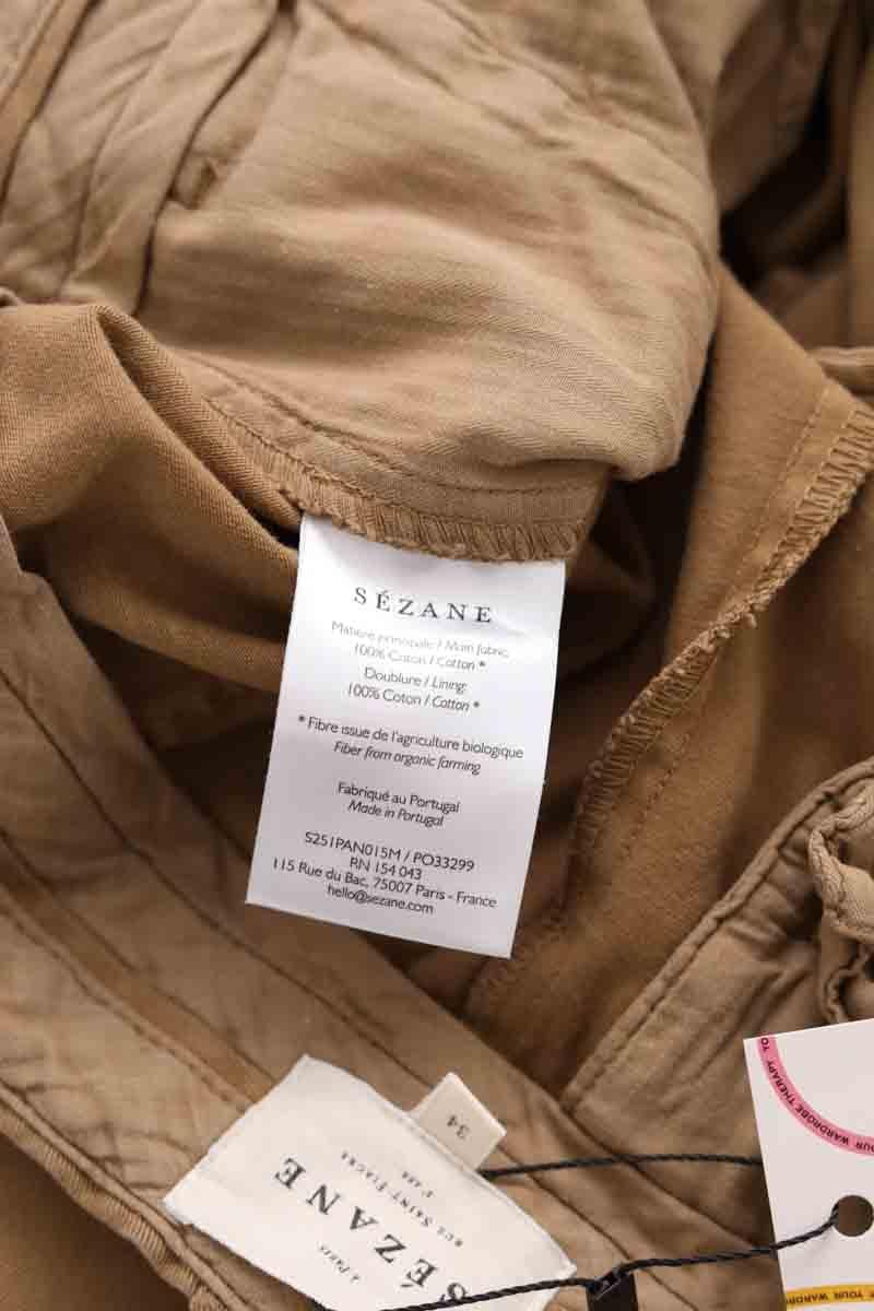 Pantalon droit SEZANE - Seconde main Marron