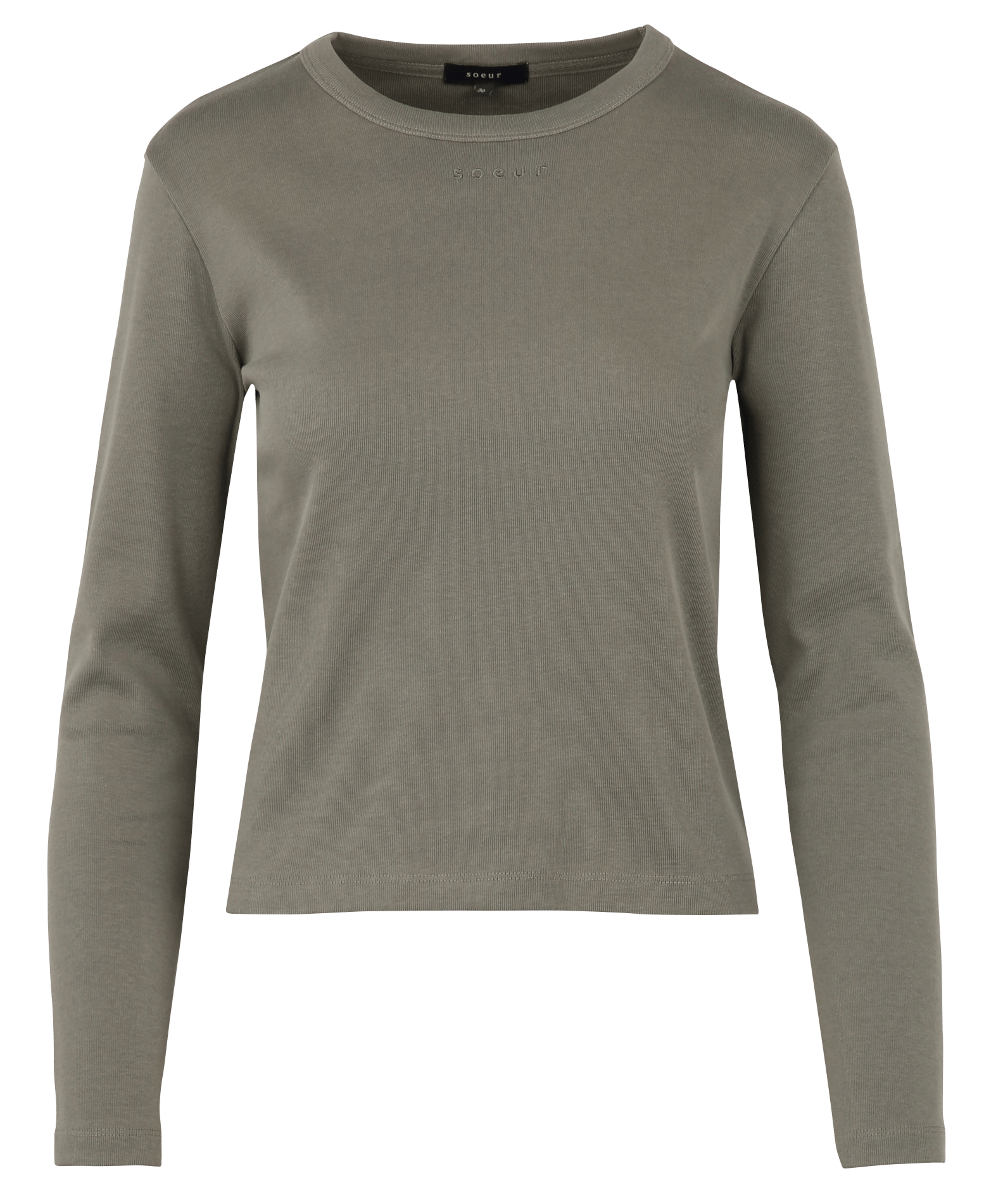 tee-shirt droit en coton bio SOEUR Vert