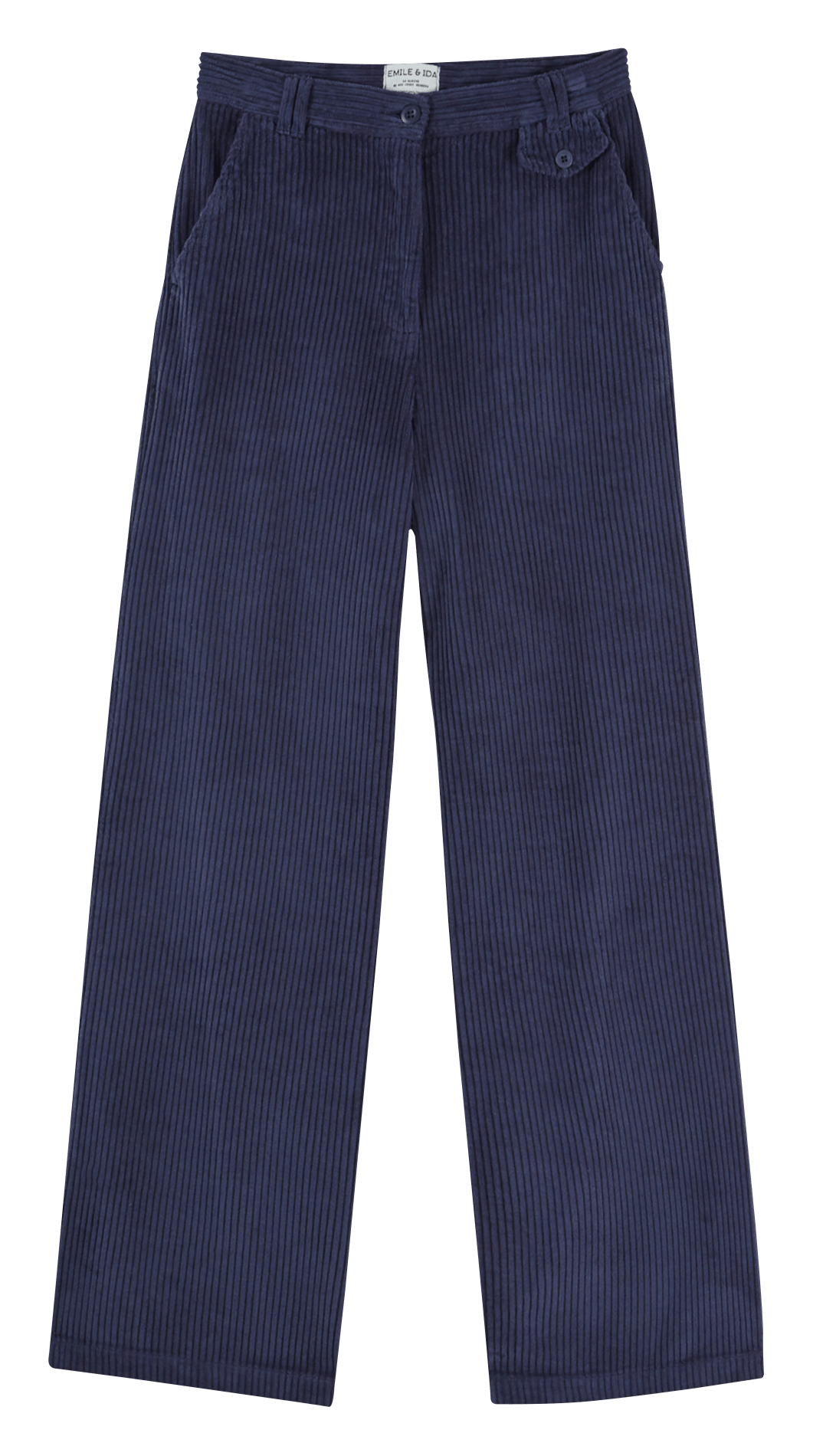 Wijde, katoenen broek EMILE ET IDA