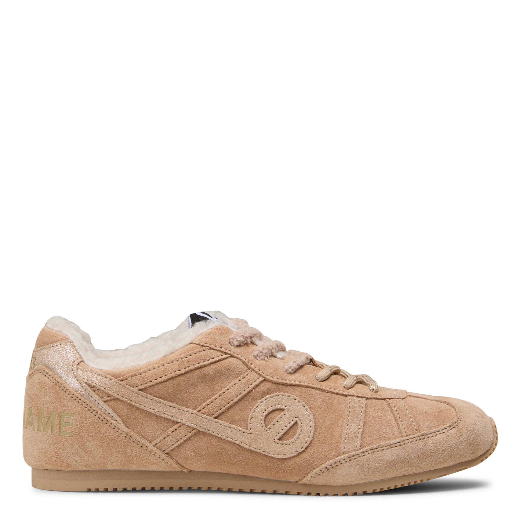 Lined suede leather sneakers NO NAME