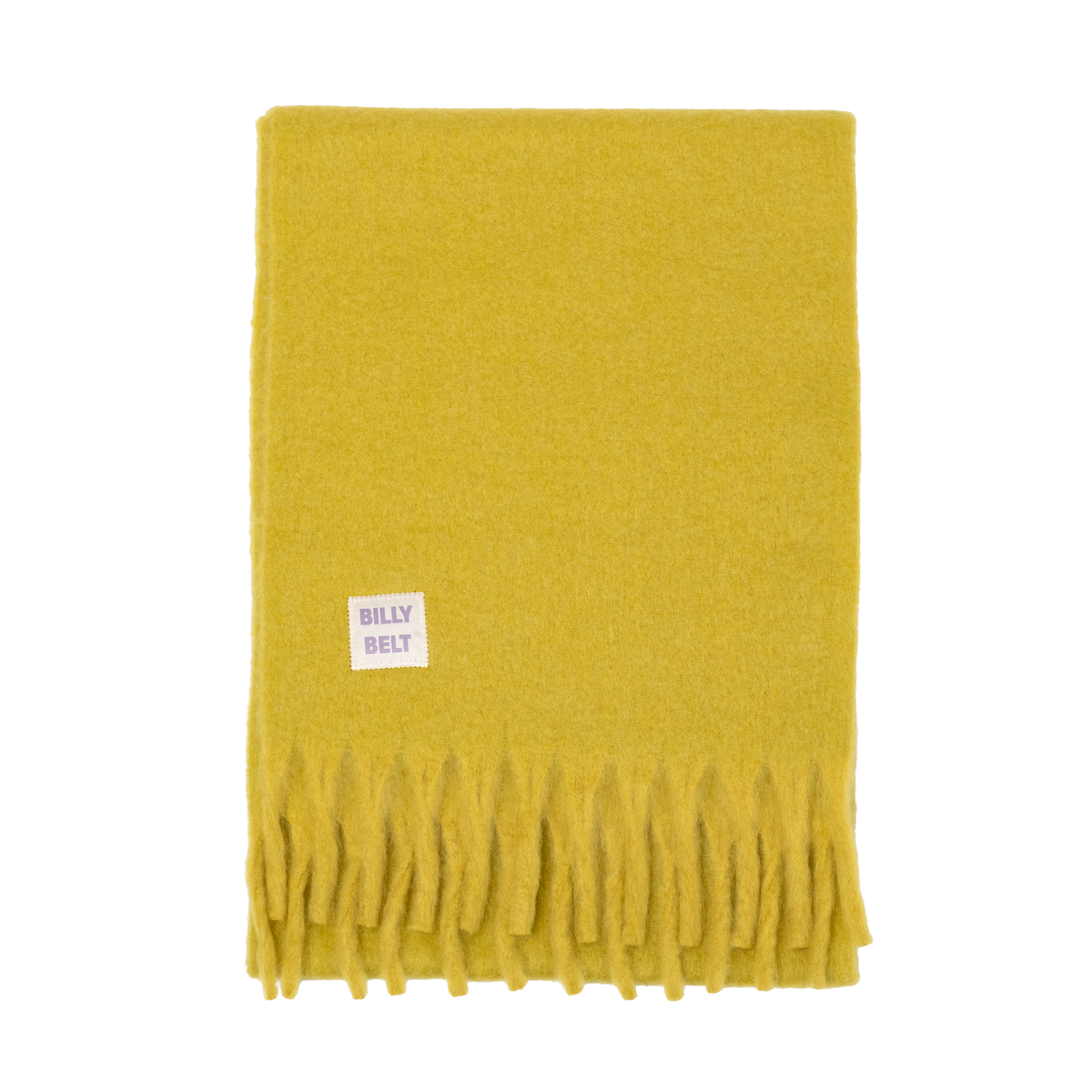 Wide wool scarf BILLYBELT Green
