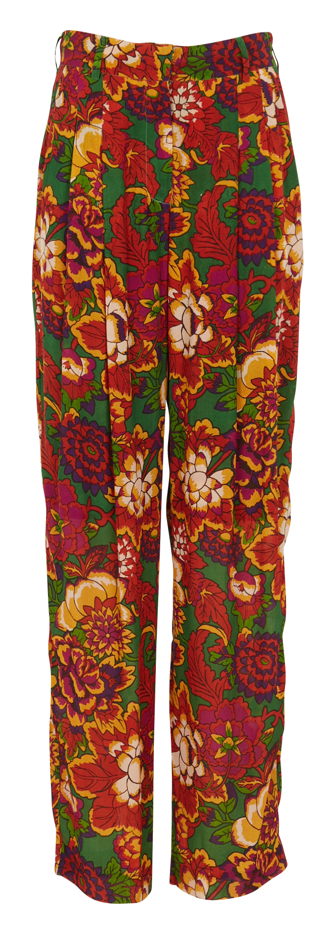 Pantalon taille haute droit imprimé LAURENCE BRAS Multicolore