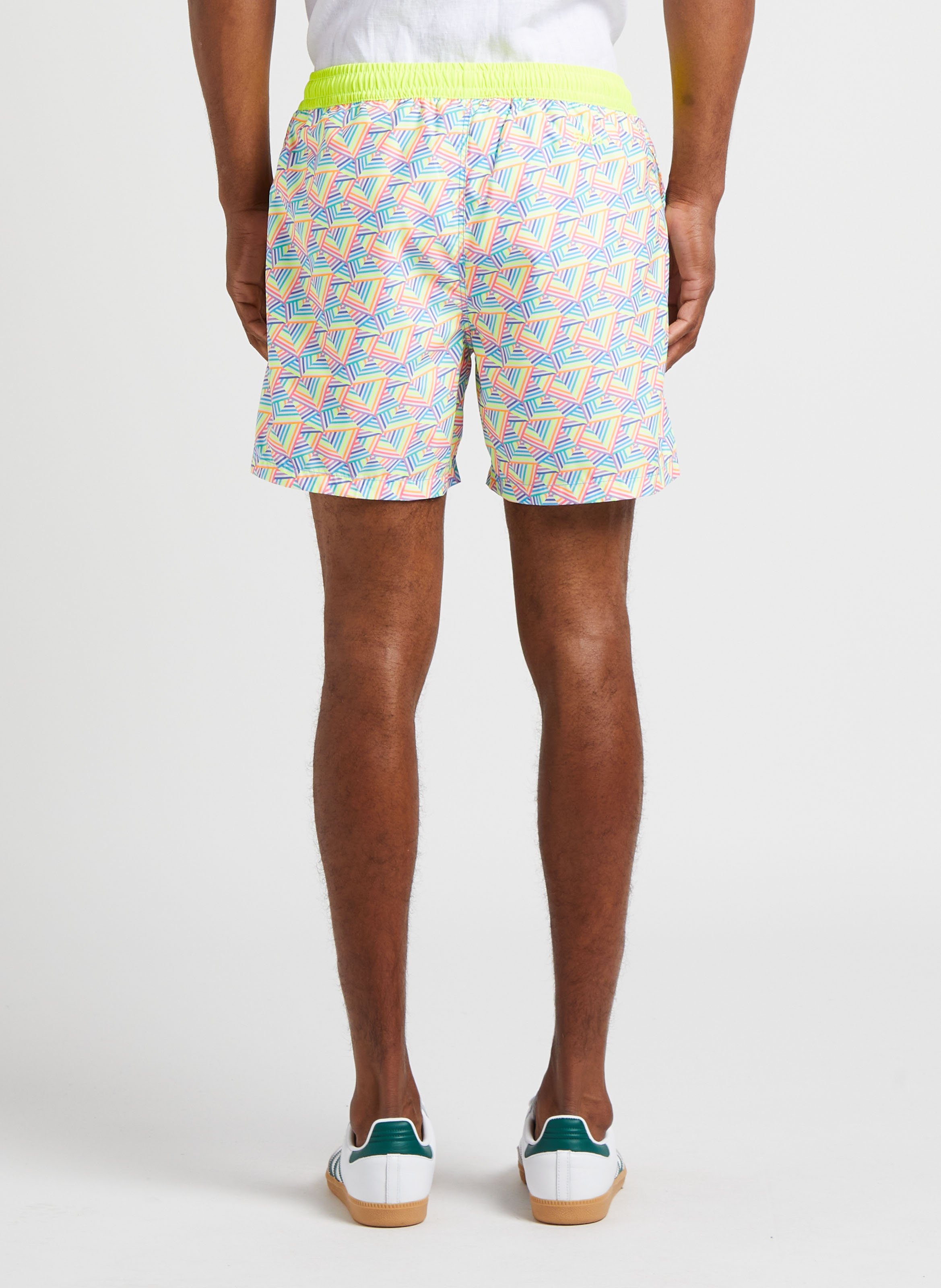 Printed Mixed fiber recycled fitted swimshorts GILI'S Multicolored