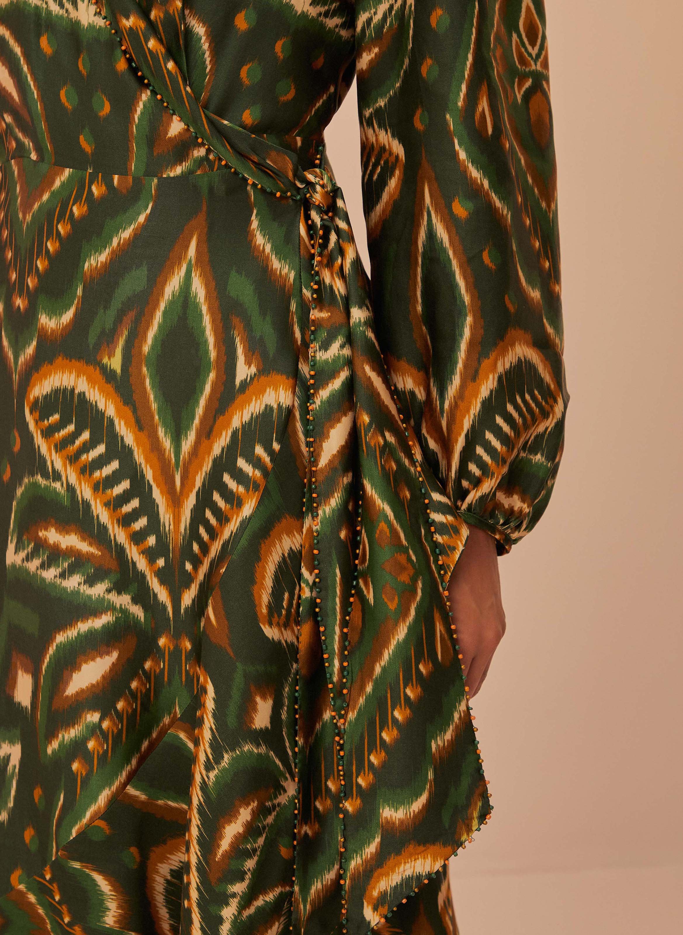 Robe longue imprimée FARM RIO Vert