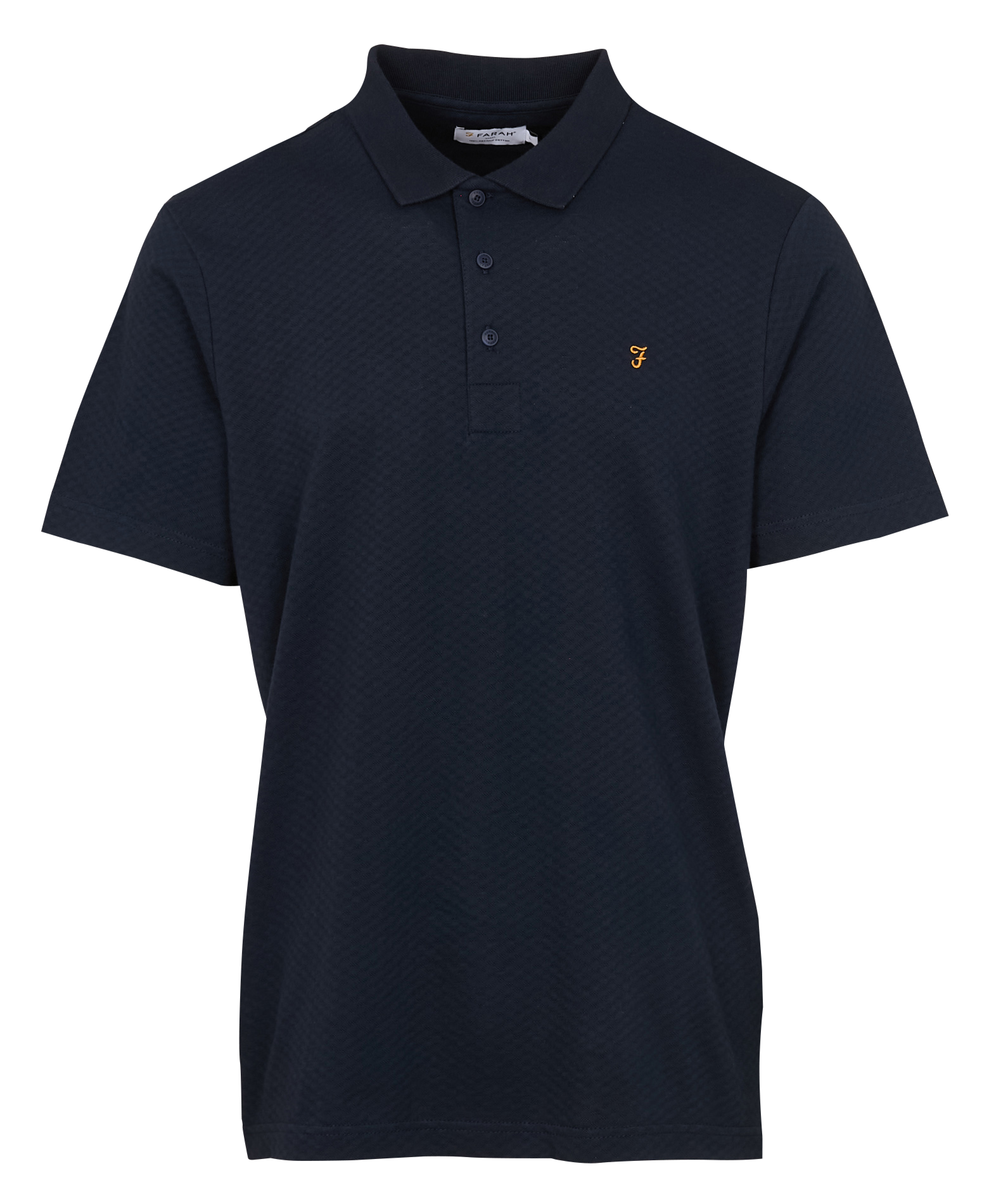 Straight organic cotton polo shirt FARAH Blue