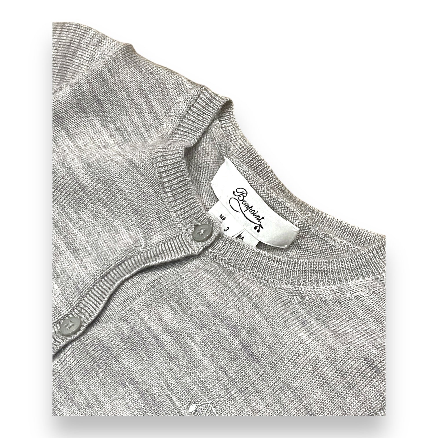 Grey Kids Cardigan - 3 years BONPOINT - Seconde Main Grey