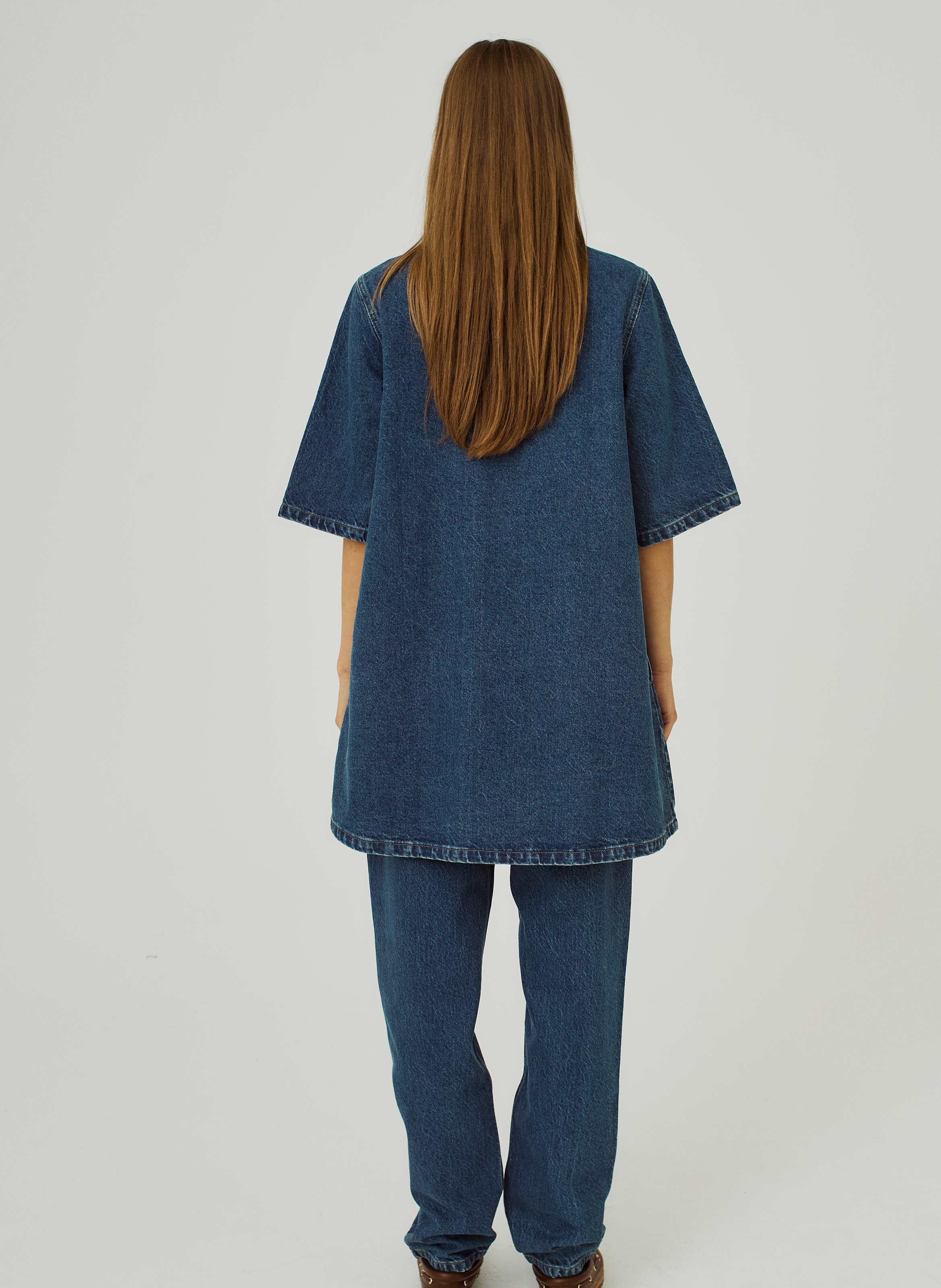 Denim dress NORR Blue