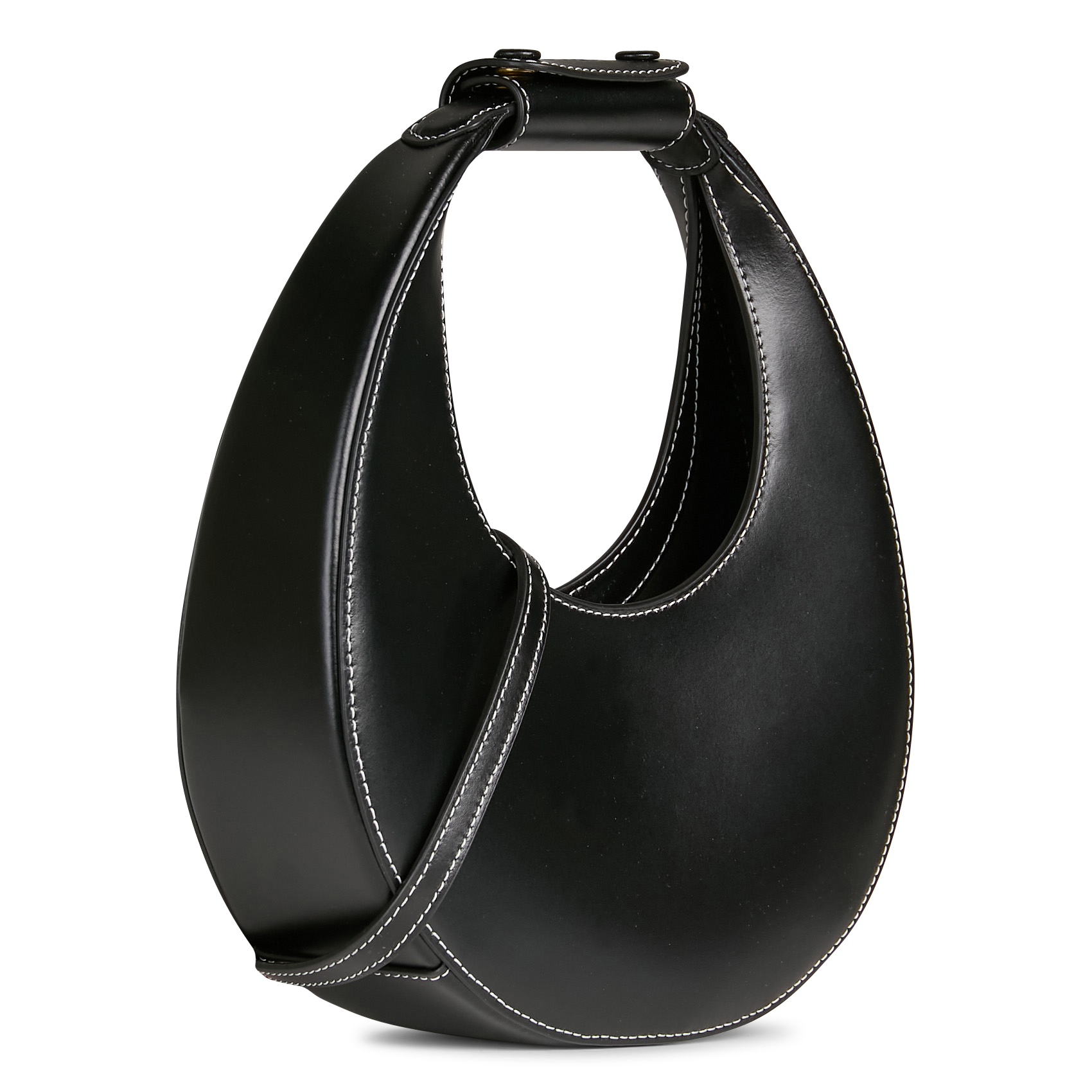 Dori leather shoulder bag STAUD Black