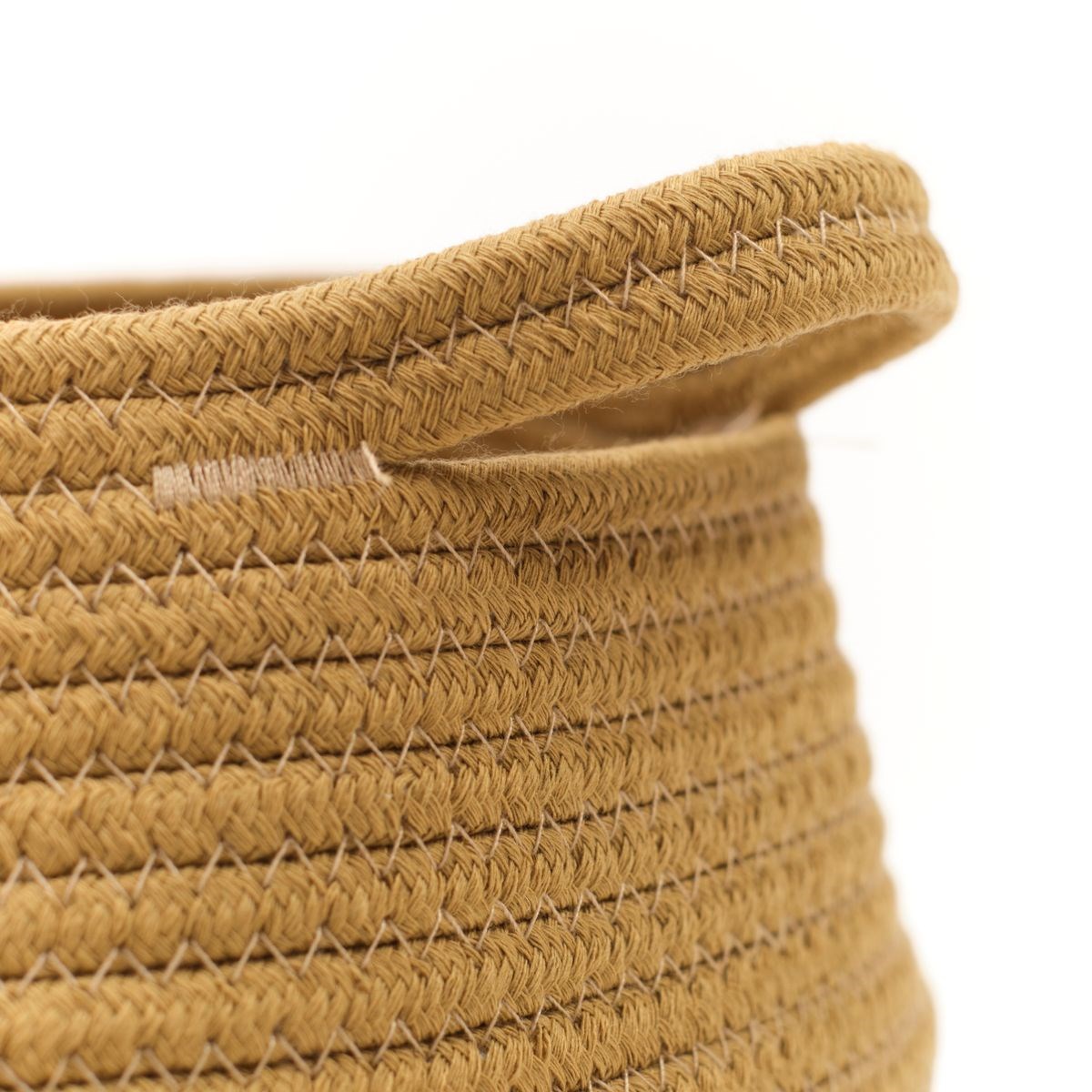 Round cotton basket FACTORY Brown