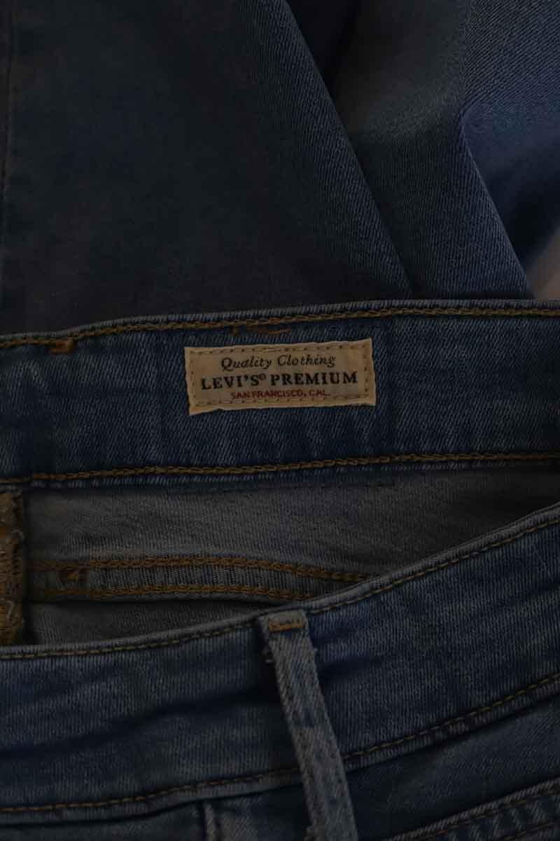 Cotton skinny jeans LEVI'S - Seconde main Blue