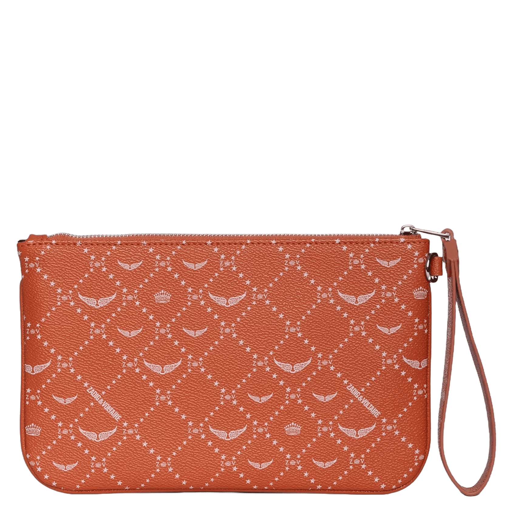 Pochette en toile monogramme ZADIG&VOLTAIRE Orange
