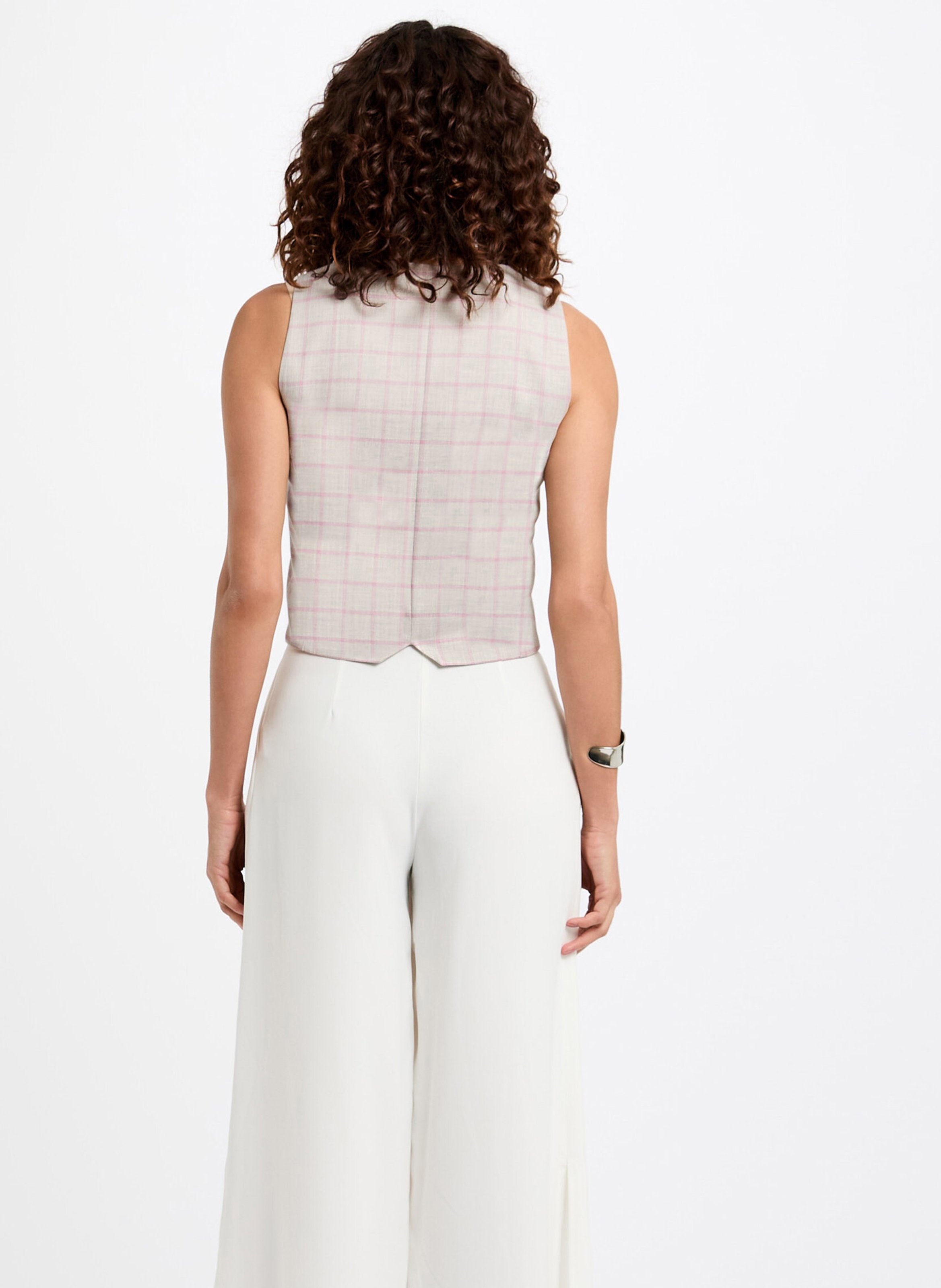 V-hals bedrukte vest MORGAN Veelkleurig