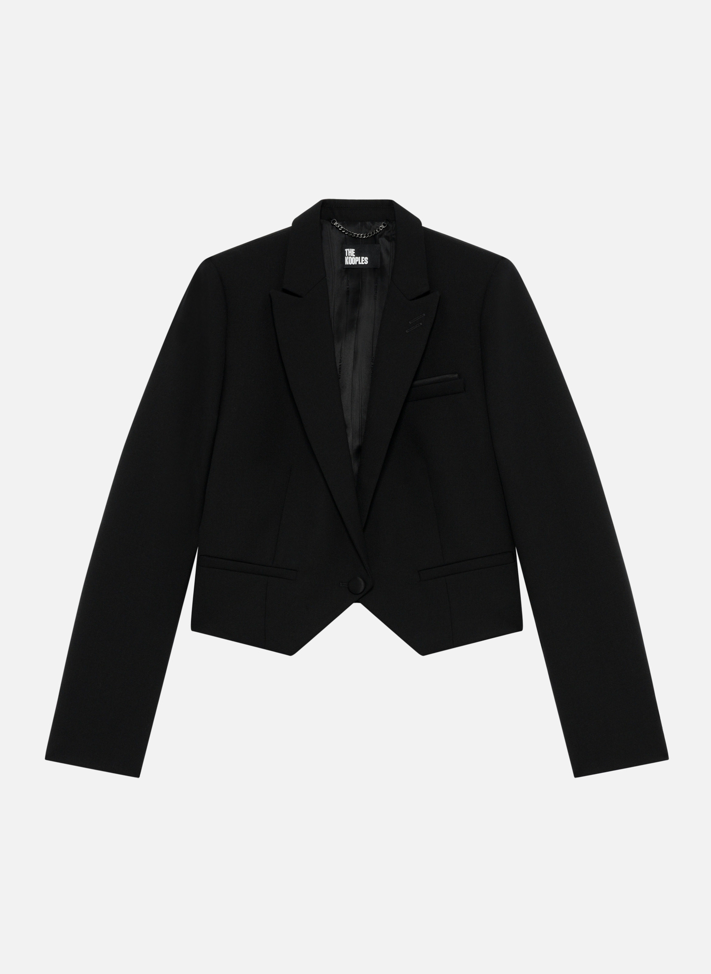 Short asymmetrical jacket THE KOOPLES Black