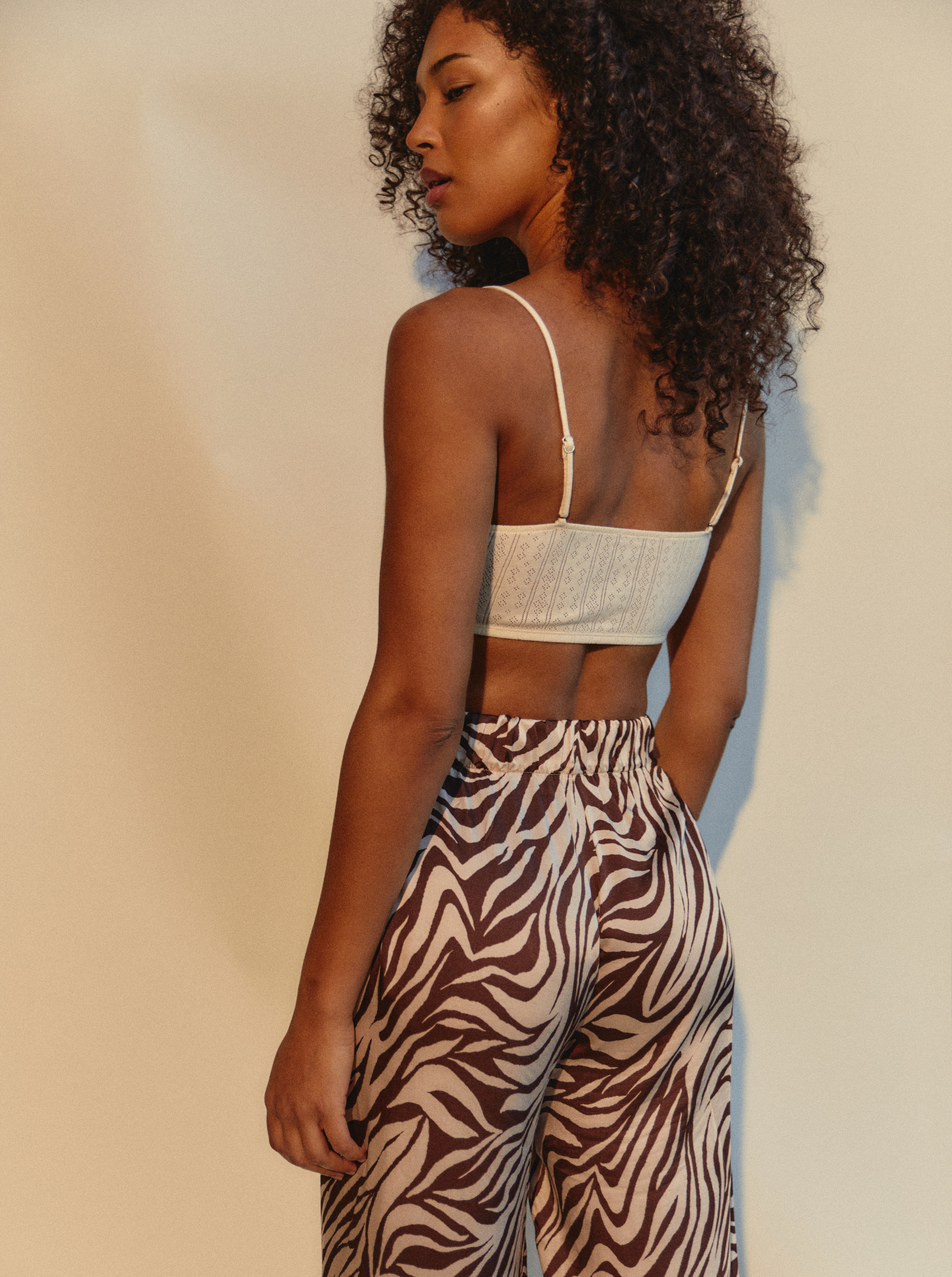 Pantalon chocolate zebra NOO Marron