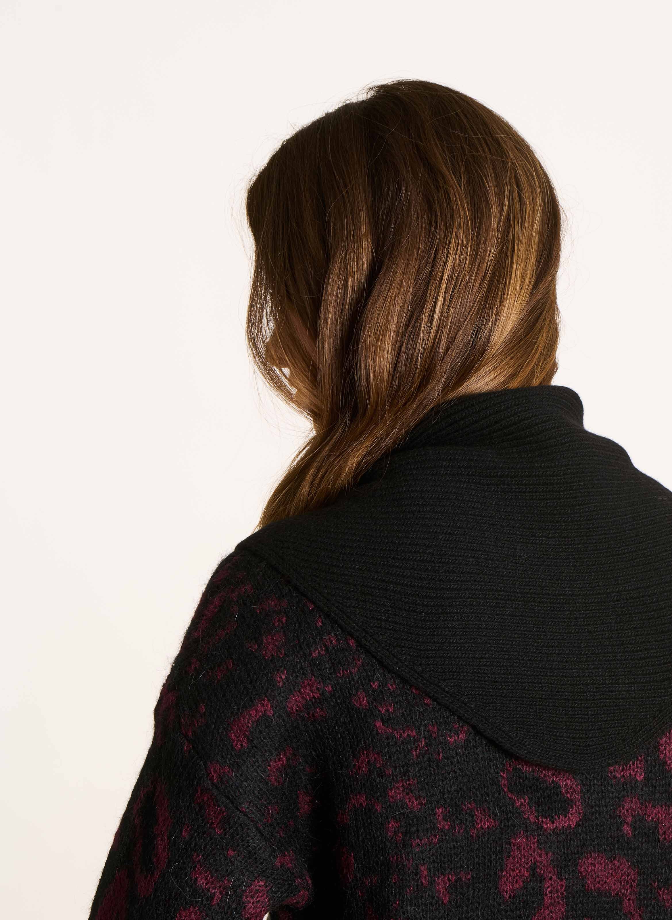 Knit scarf LA FEE MARABOUTEE Black