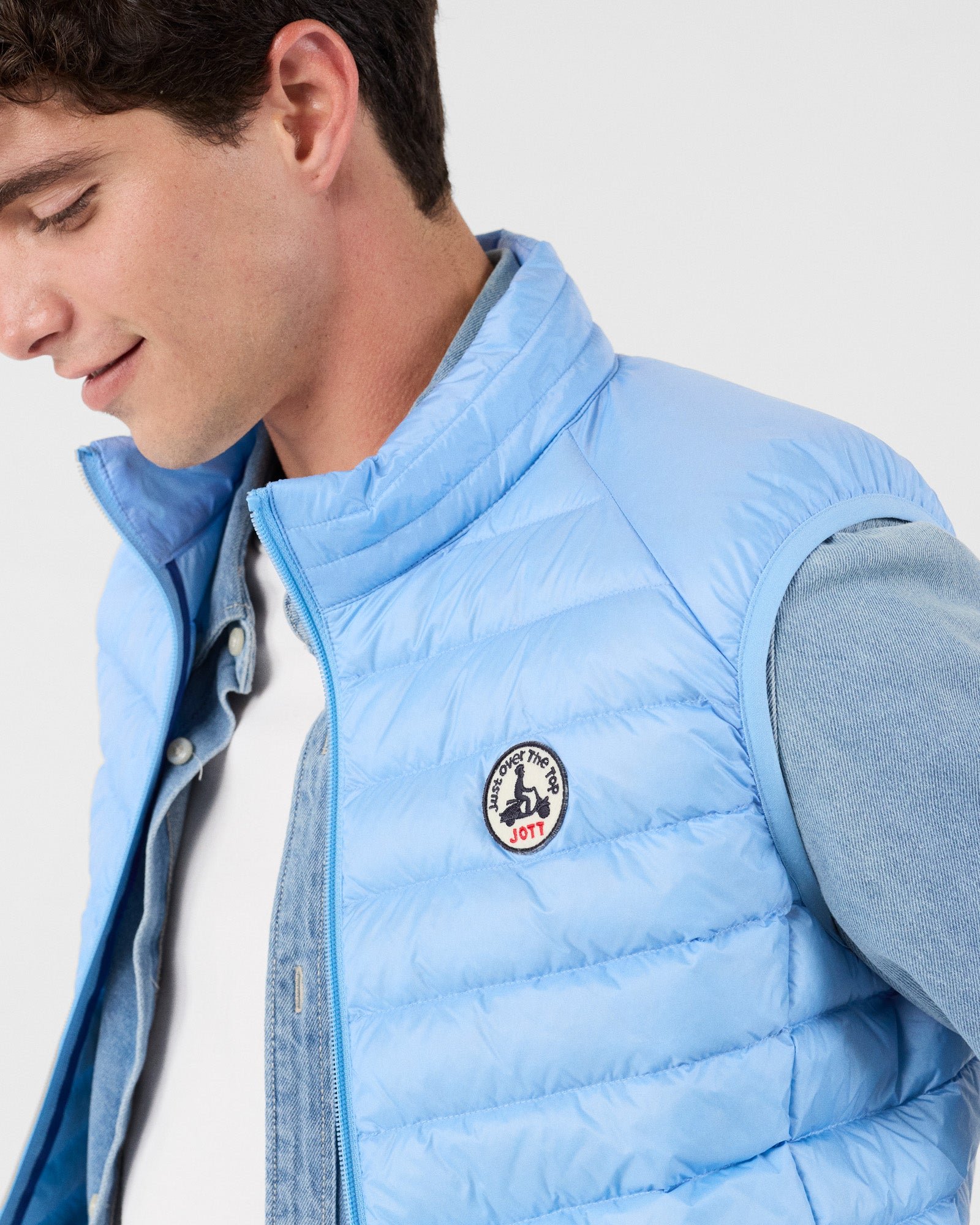 Sleeveless puffer jacket Tom JOTT Blue