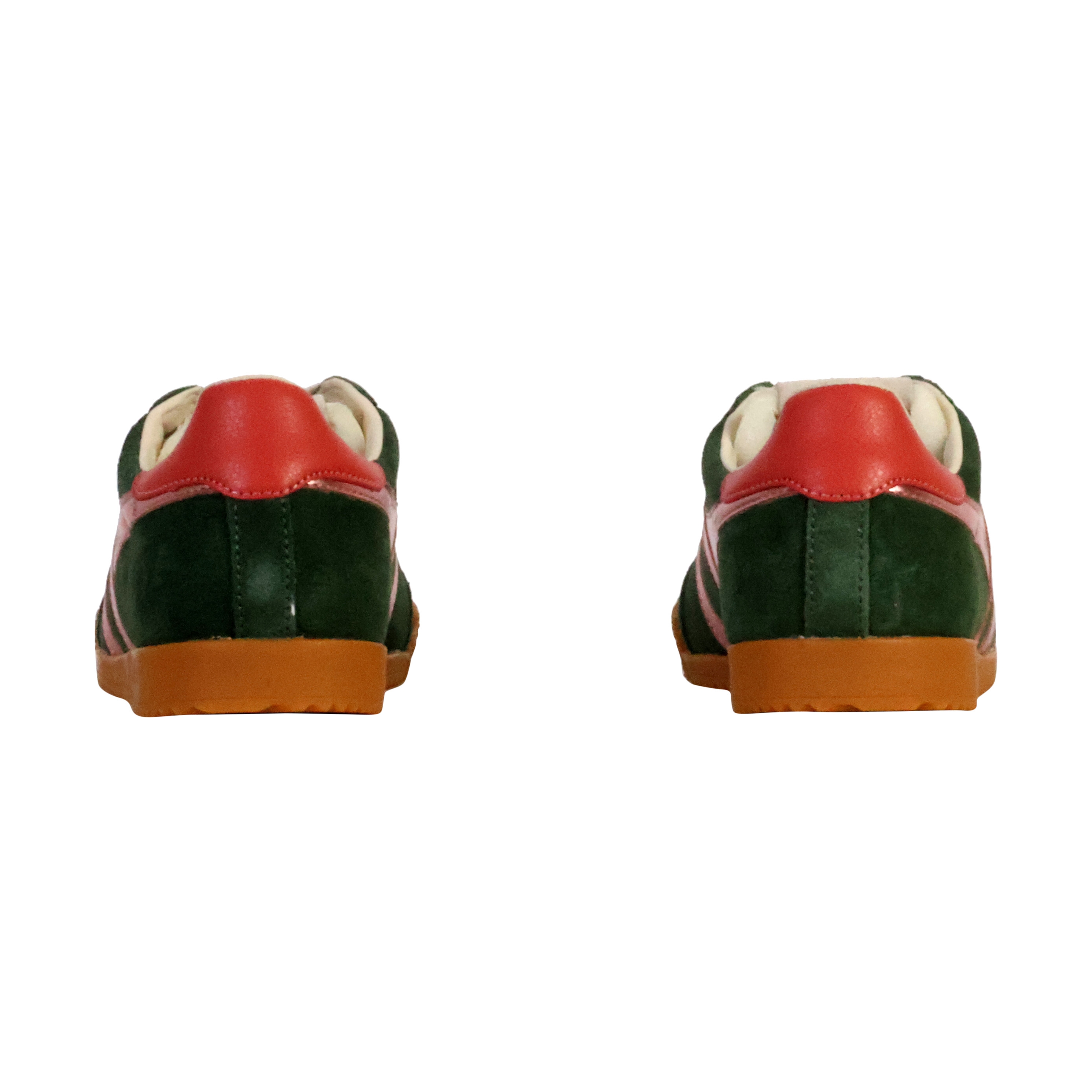 Leather sneakers with glitz detail GOLA Green