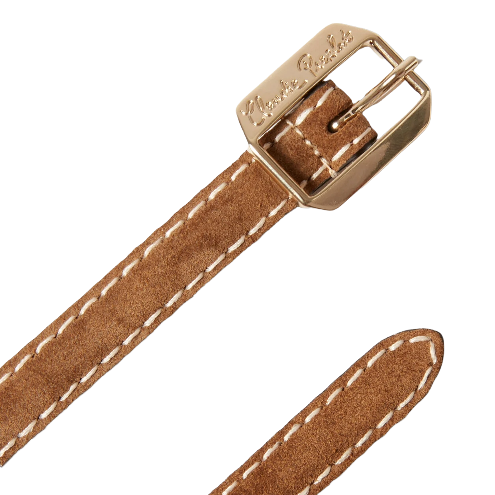 Ceinture en cuir CLAUDIE PIERLOT Beige