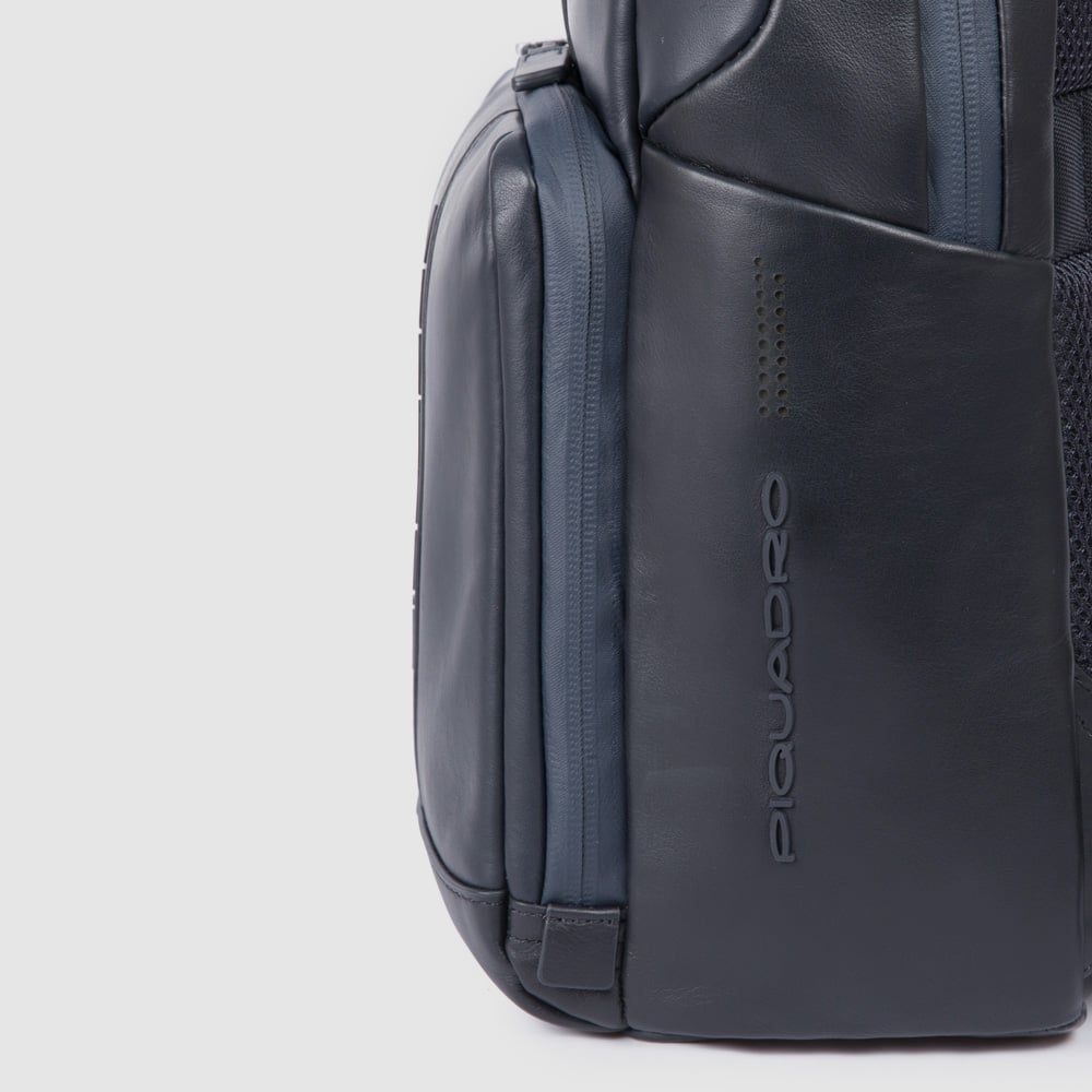 Leather backpack PIQUADRO Black