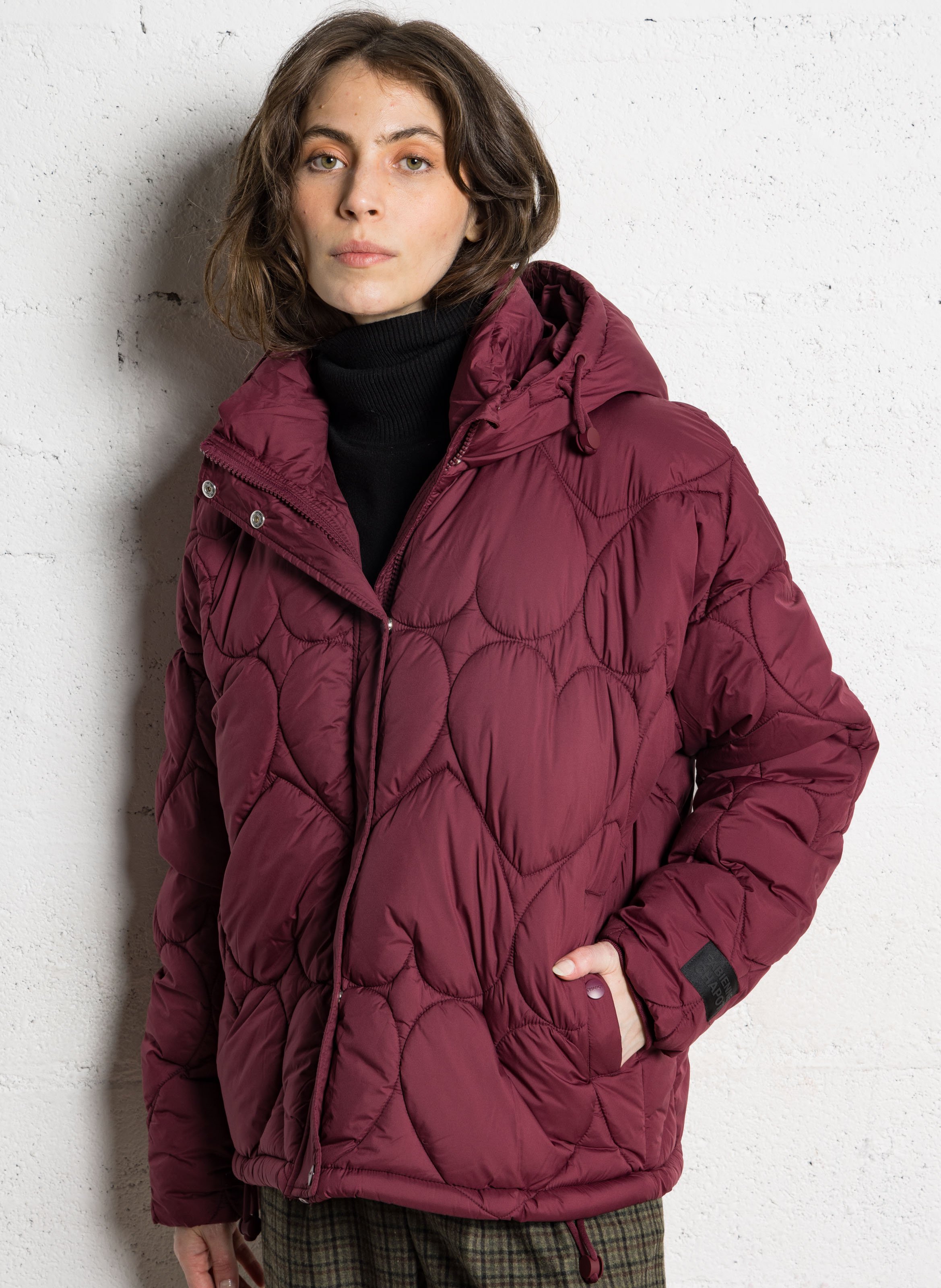 Oversized jas van synthetische bont FABIENNE CHAPOT Rood