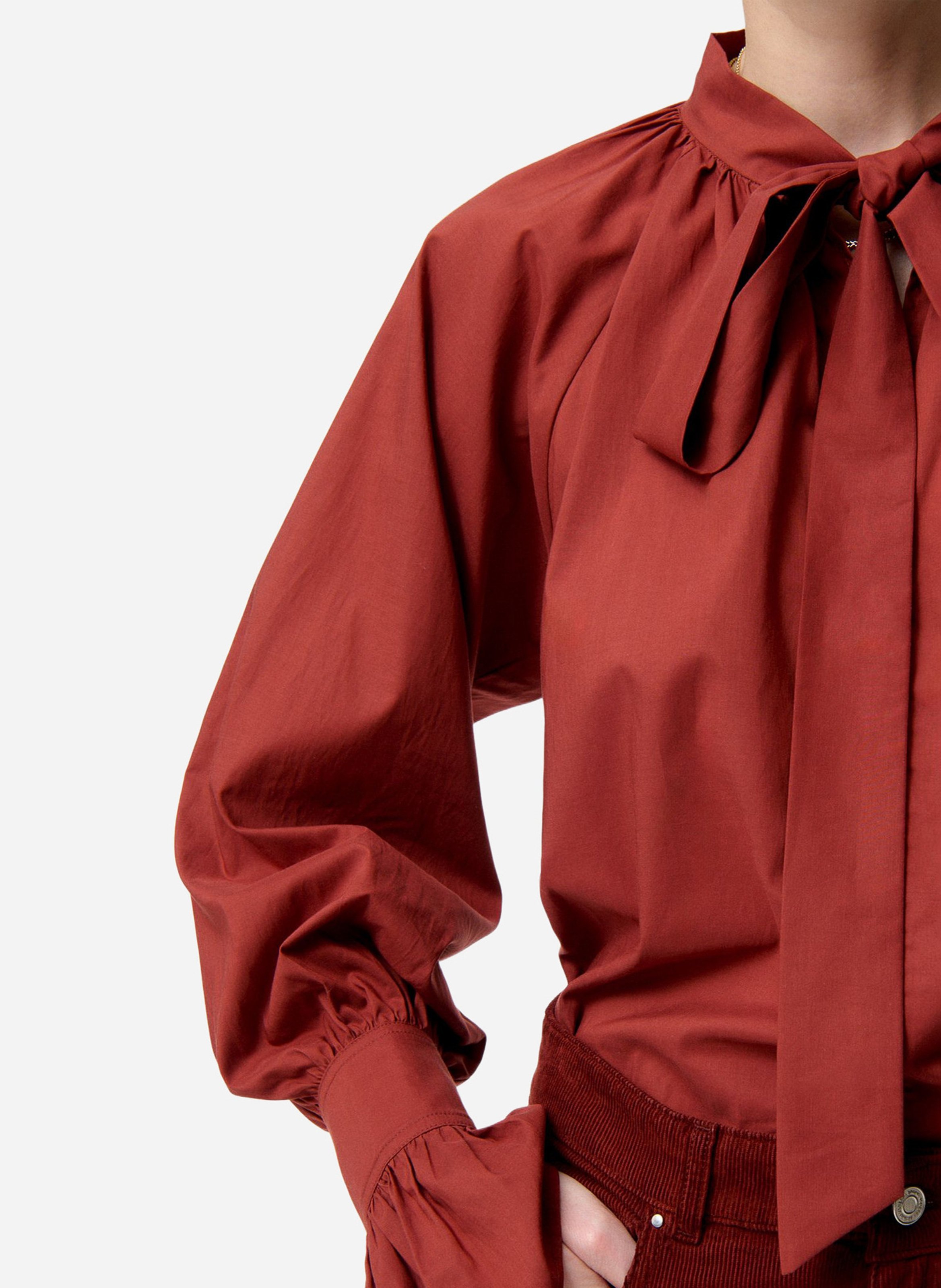 Pussy-bow blouse VANESSA BRUNO Red