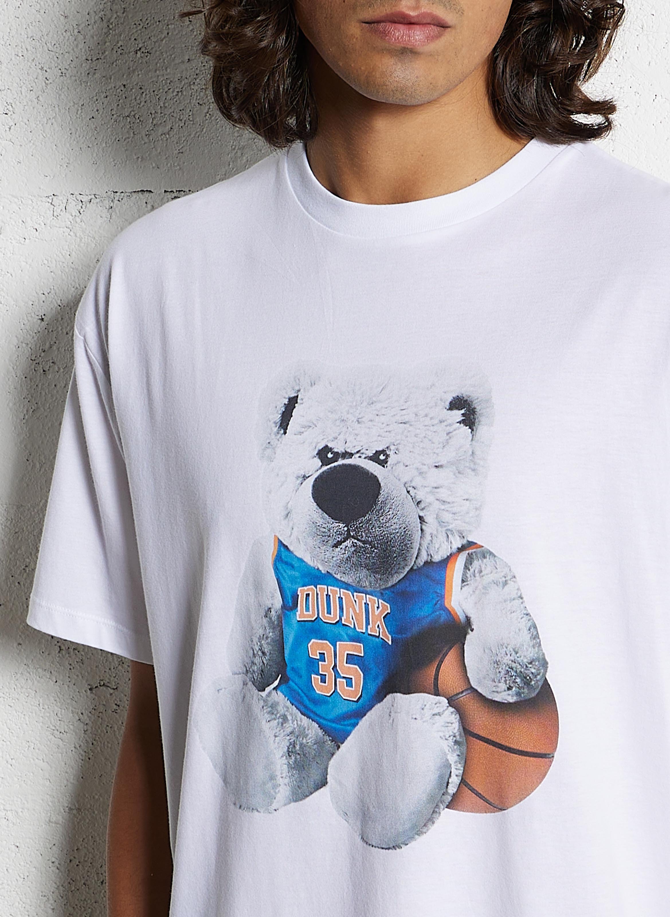 Abito corto collo classico con bottoni in cotone LE TEMPS DES CERISES Bianco