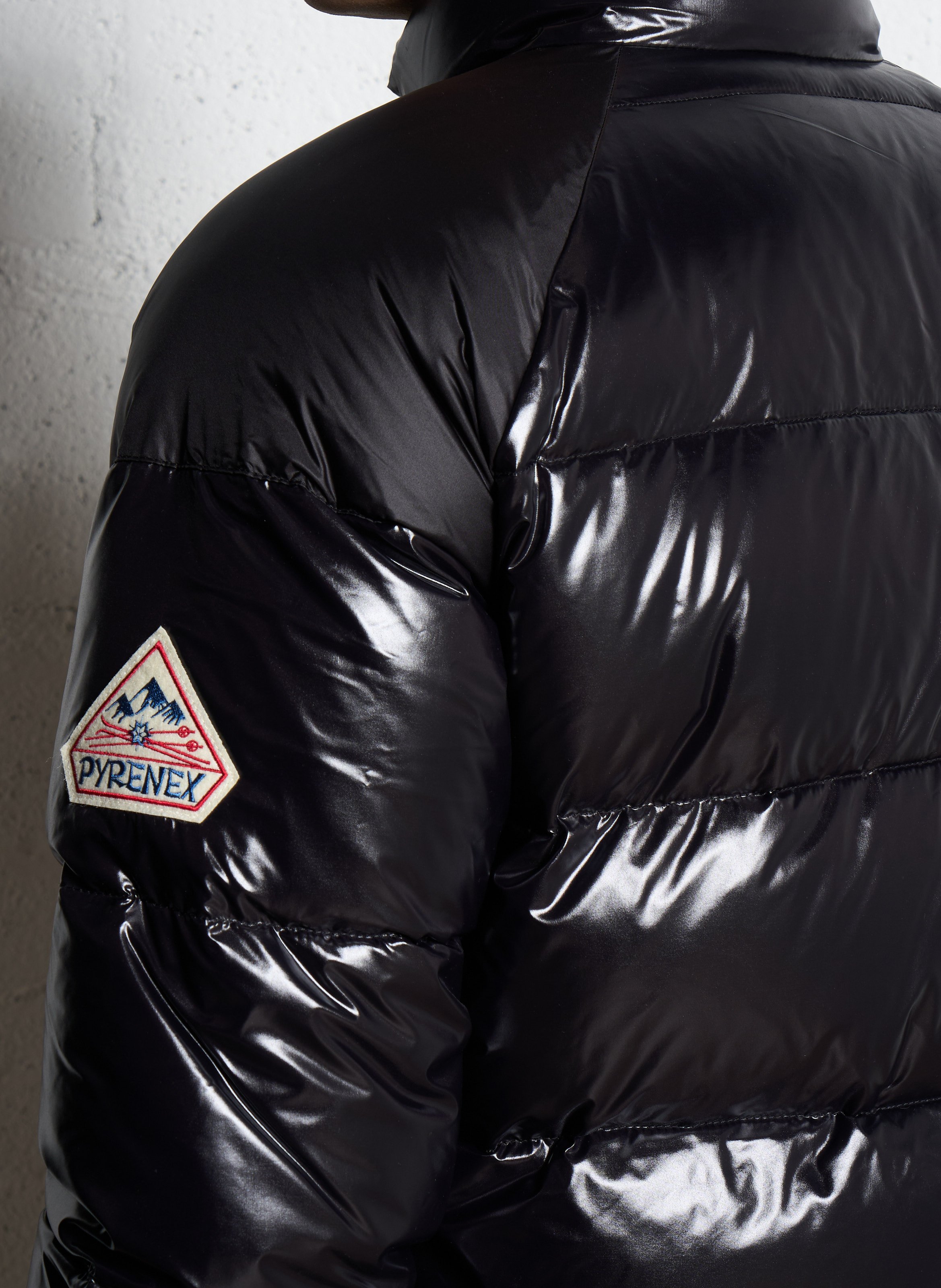 High-neck padded jacket PYRENEX Black