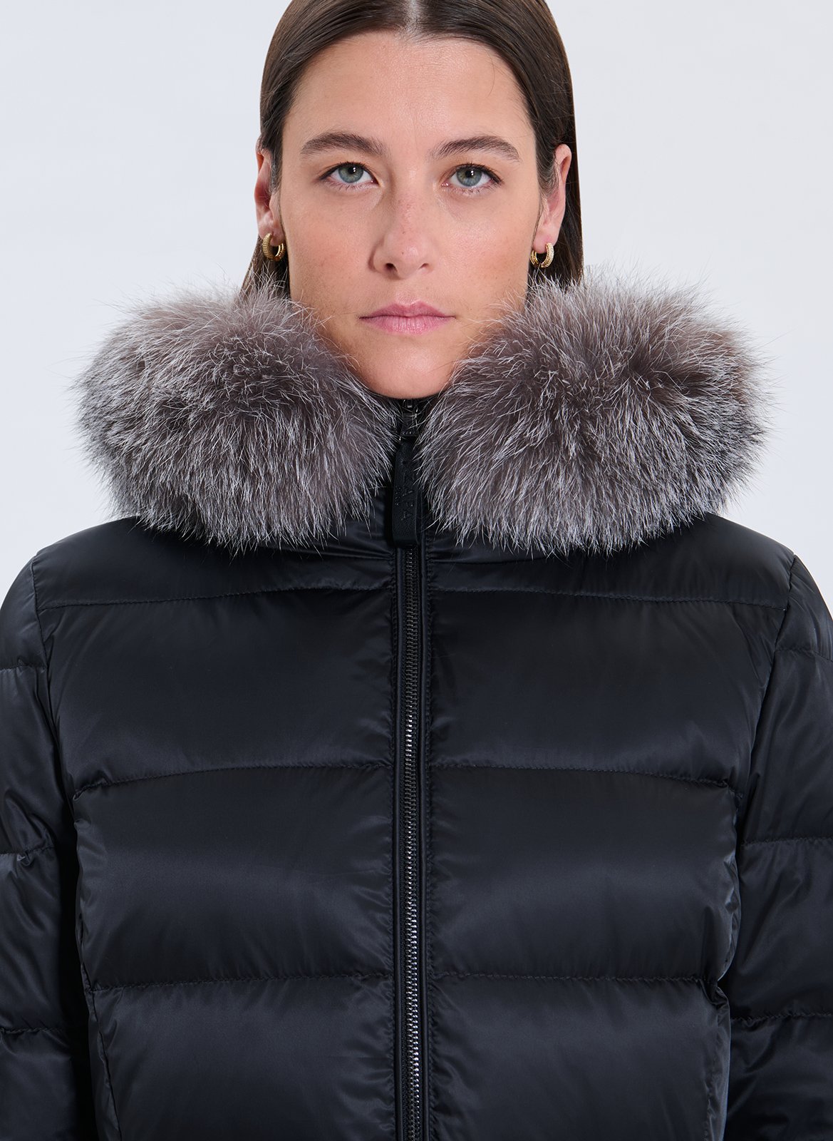 High-neck padded jacket ZAPA Black