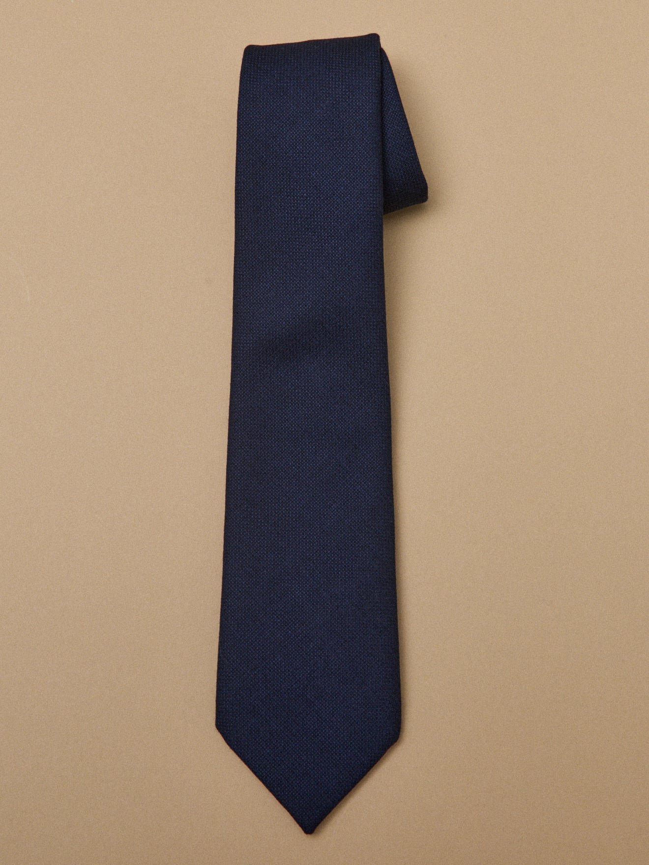 Wool tie made in France CYRILLUS Blue